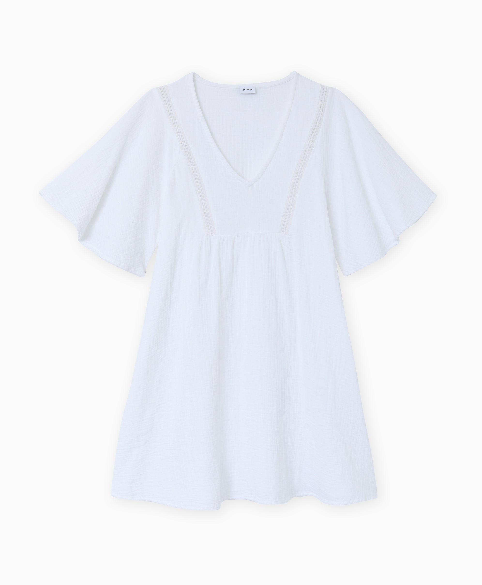 Robe courte et ample en gaze de coton