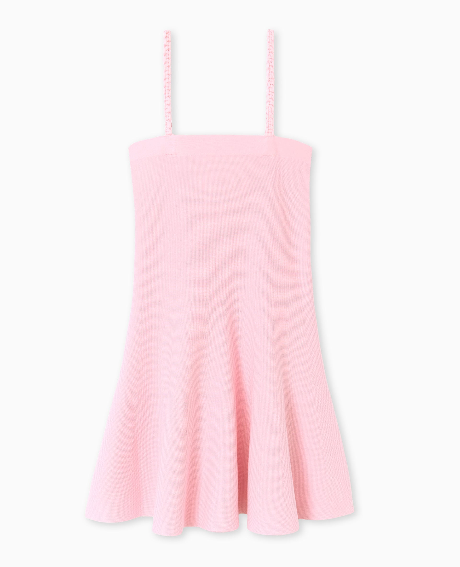 Robe patineuse en maille avec bretelles fantaisie