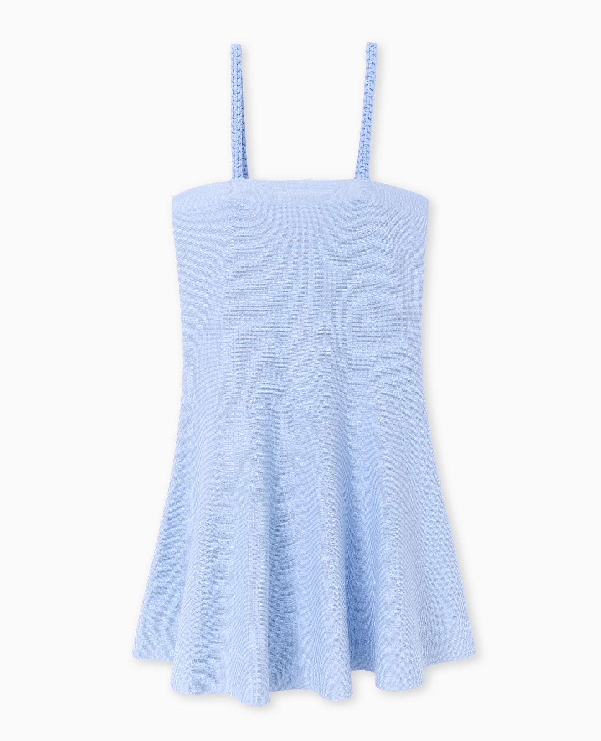 Robe patineuse en maille avec bretelles fantaisie