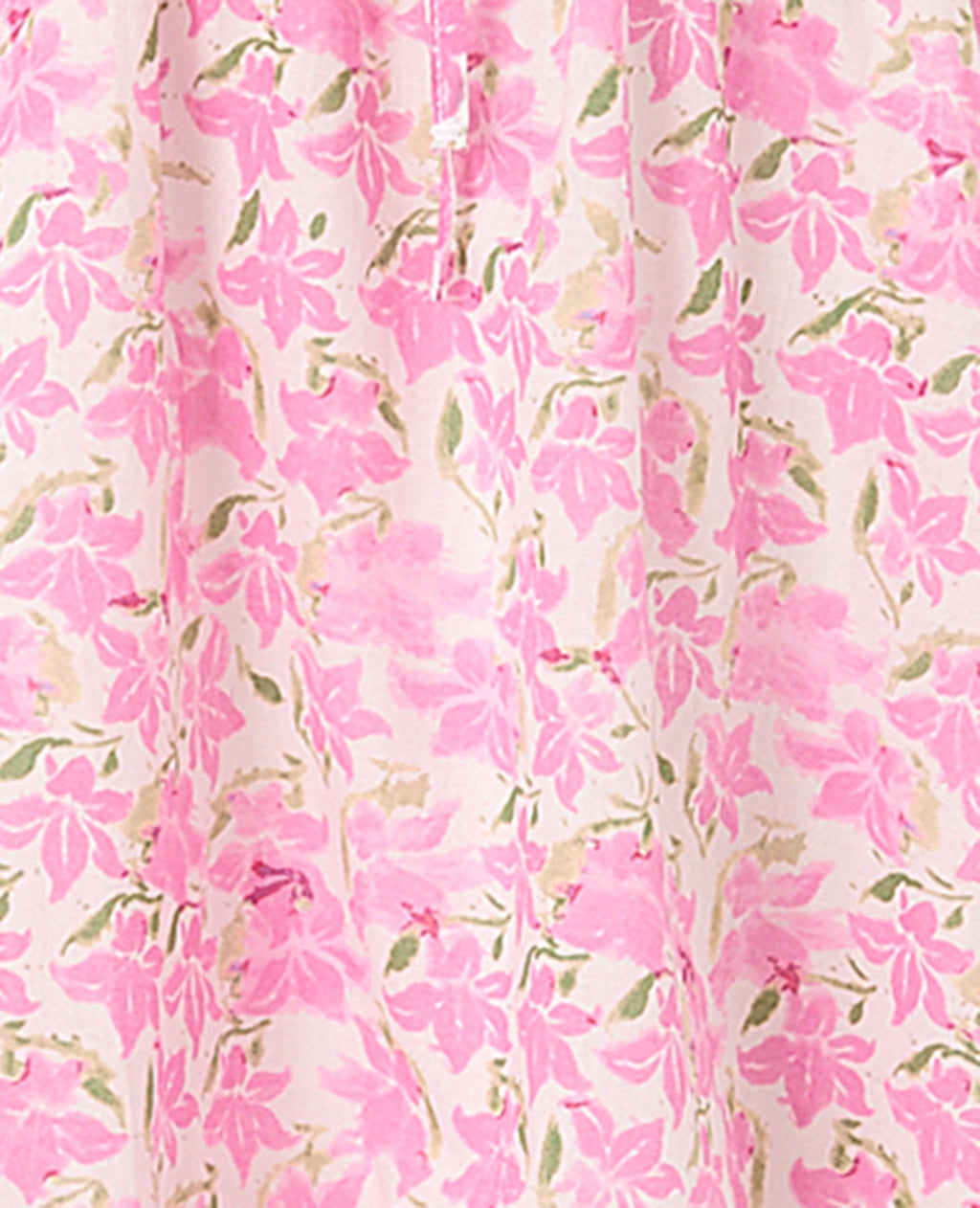 Robe courte avec volants motif fleurs