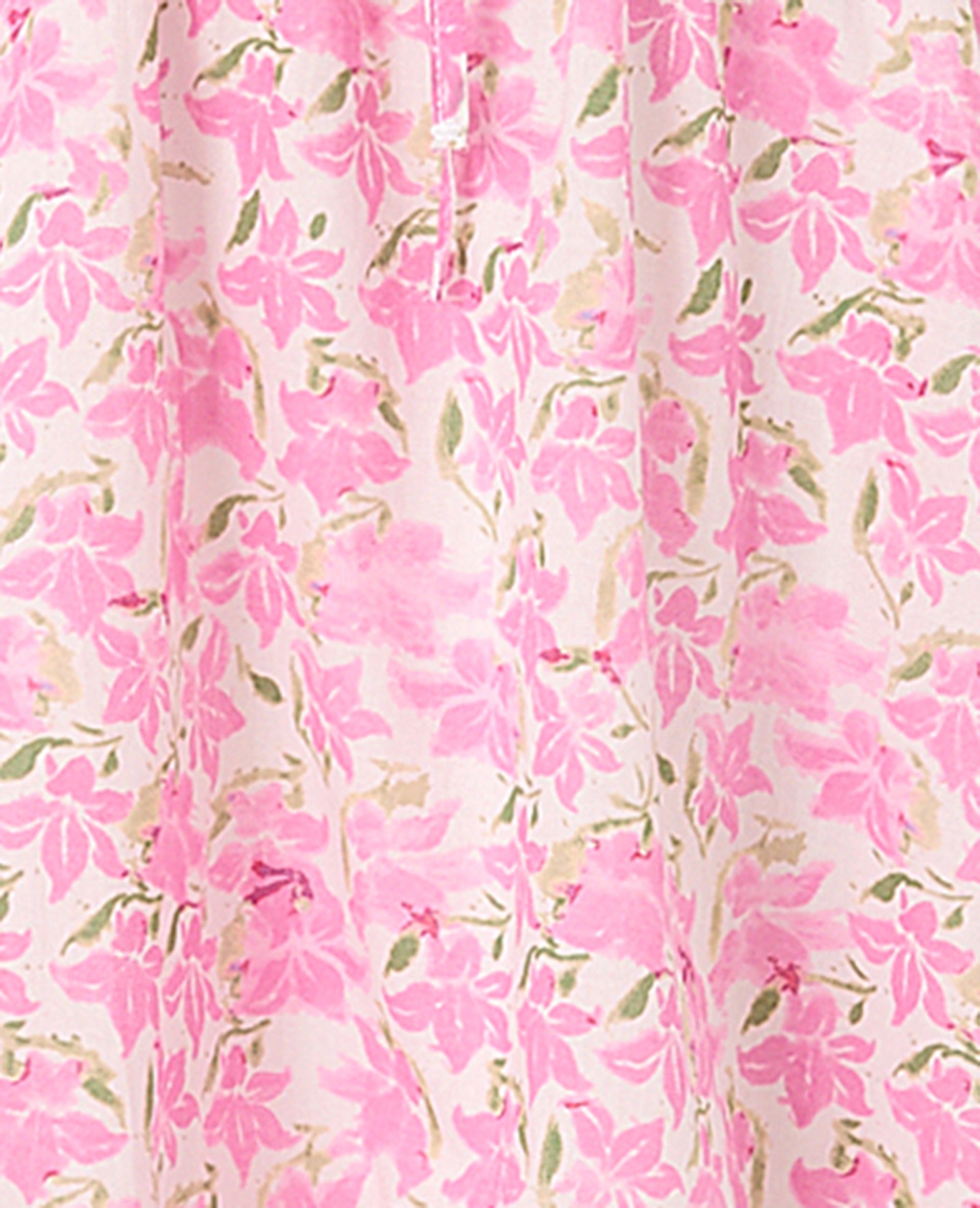 Robe courte avec volants motif fleurs