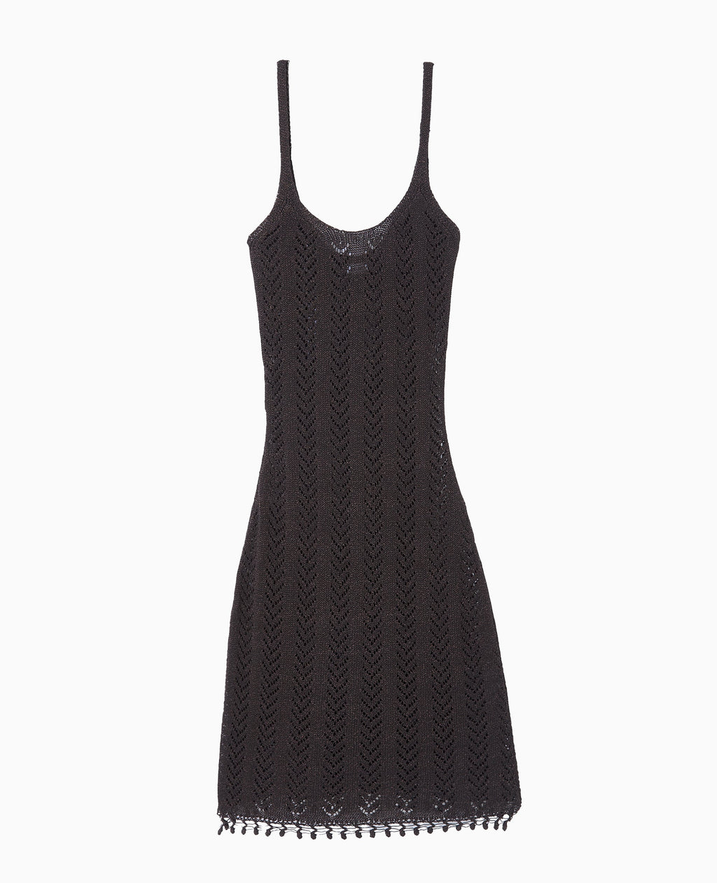 Robe longueur genoux en maille ajourée