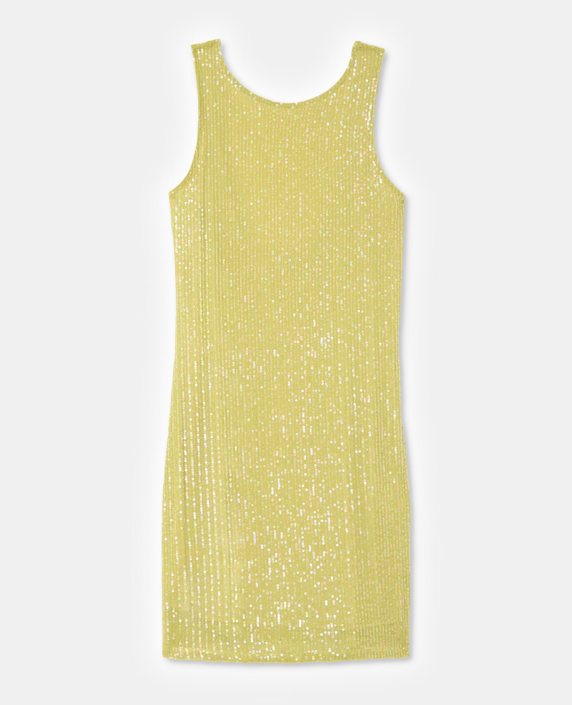 Robe courte dos dégagé avec sequins