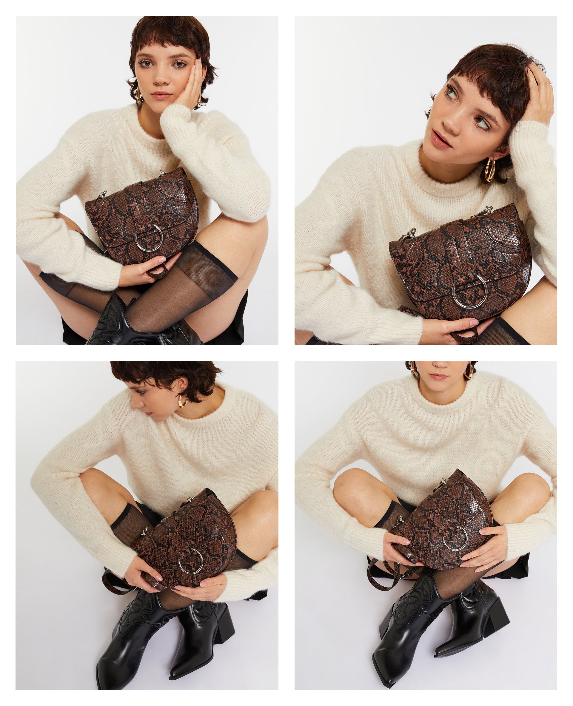 Sac boxy effet serpent