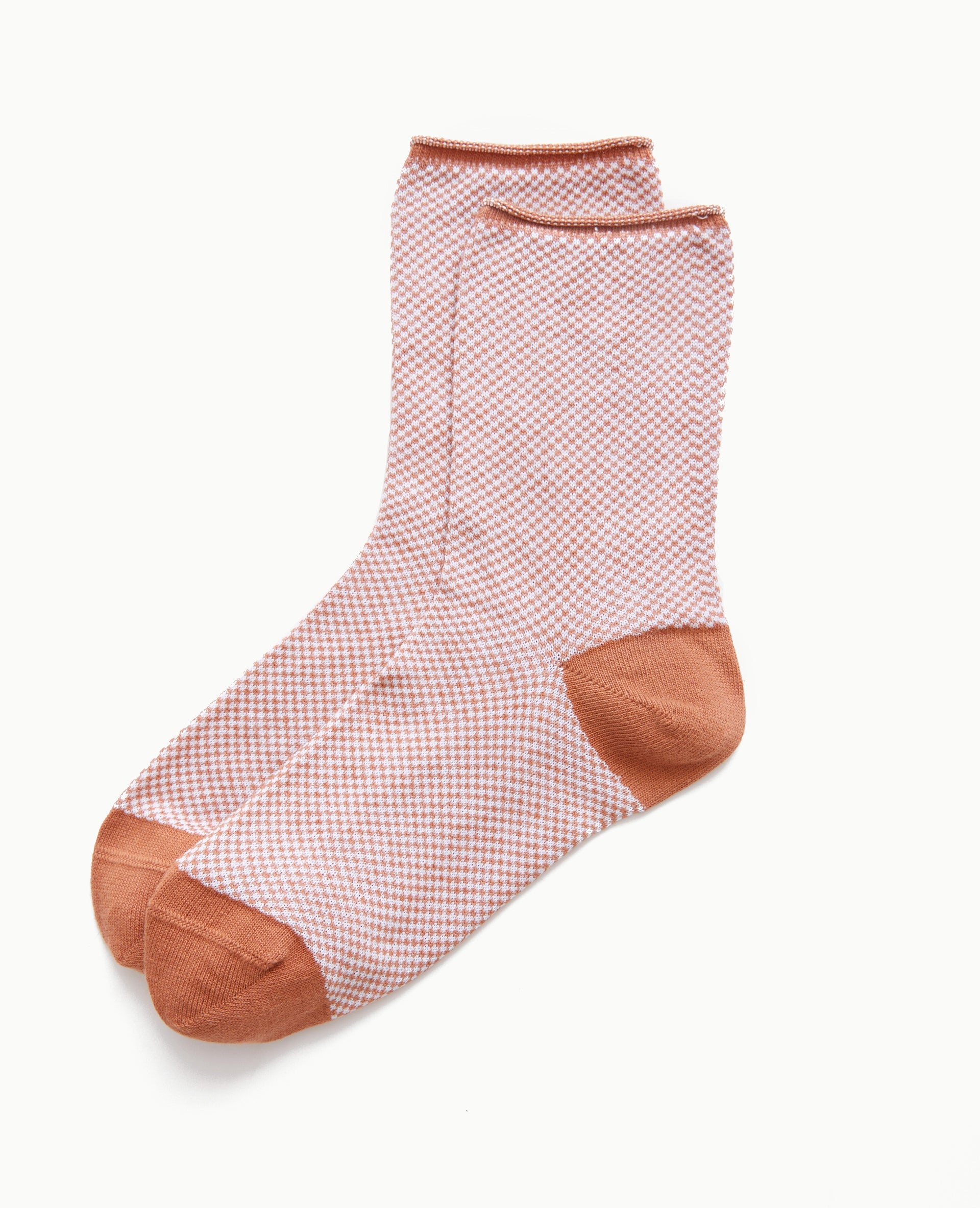 Paire de chaussettes mini-damiers