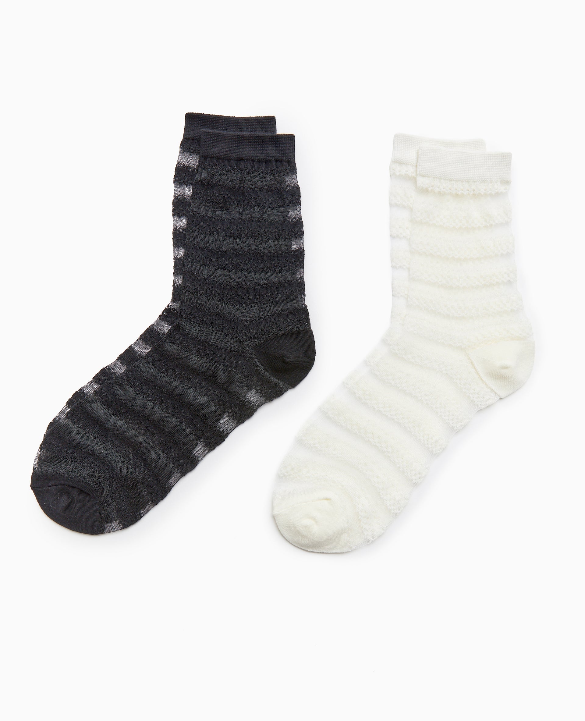 Paire de chaussettes bi-matière