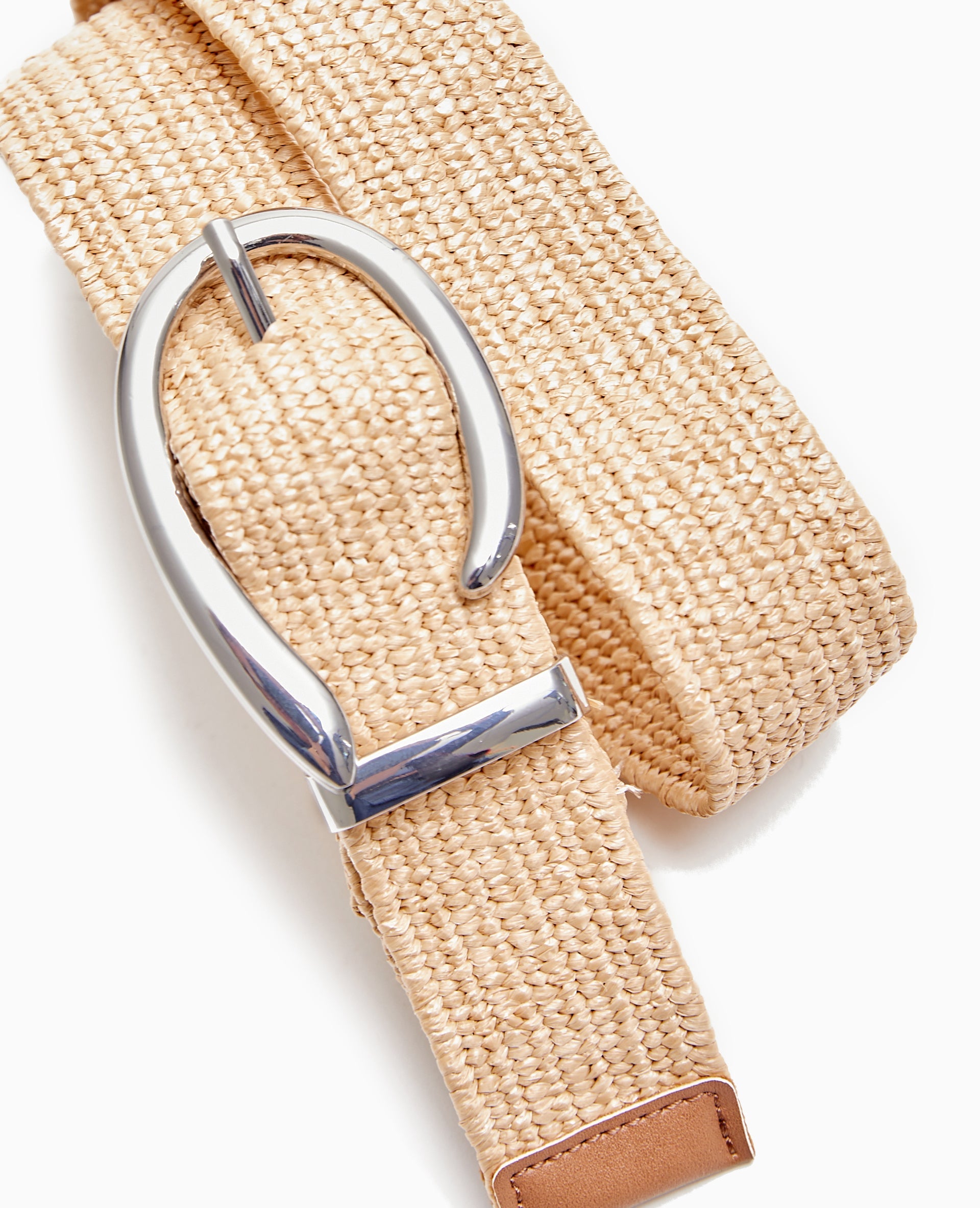 Ceinture en paille élastiquée