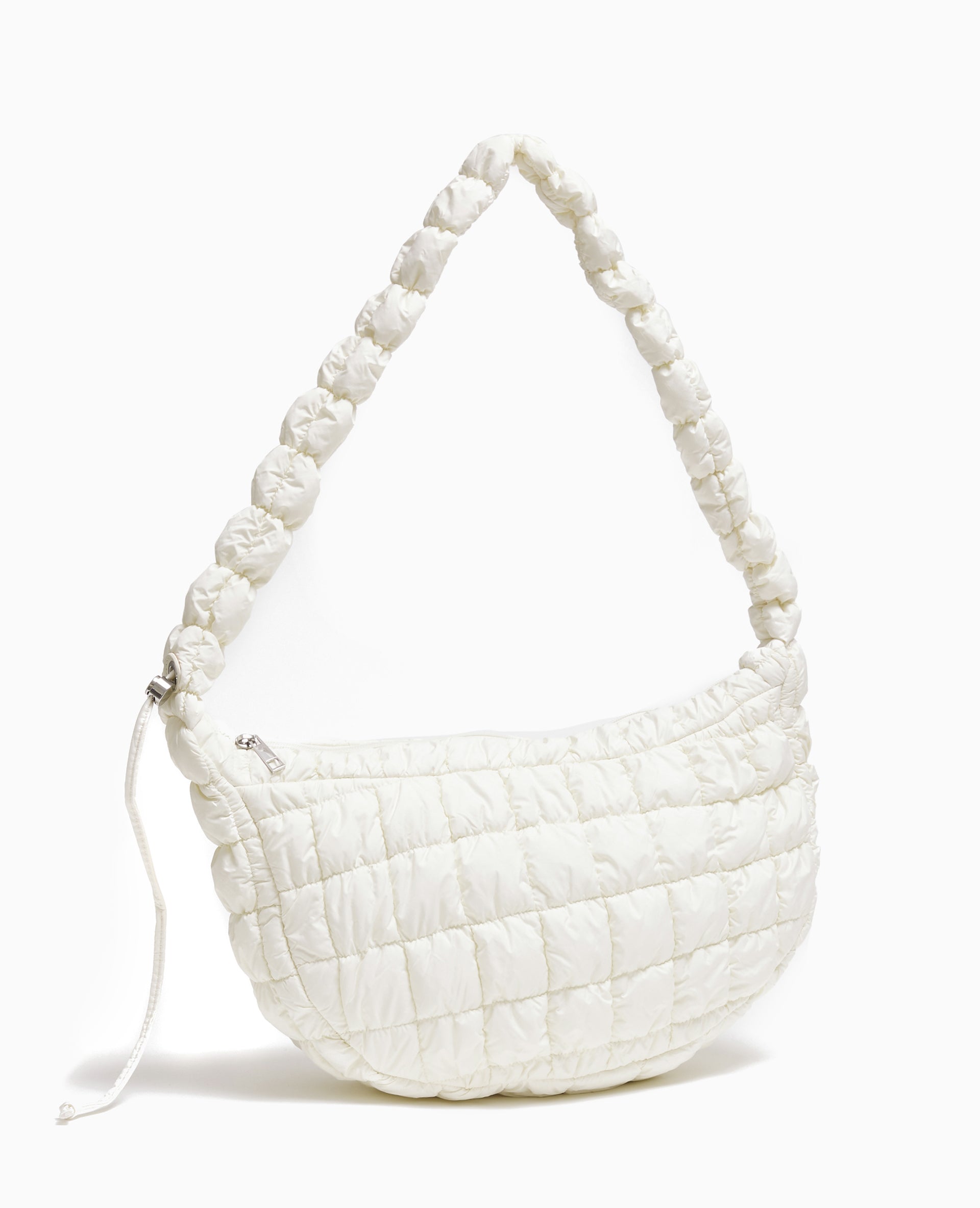 Sac besace en tissu matelassé
