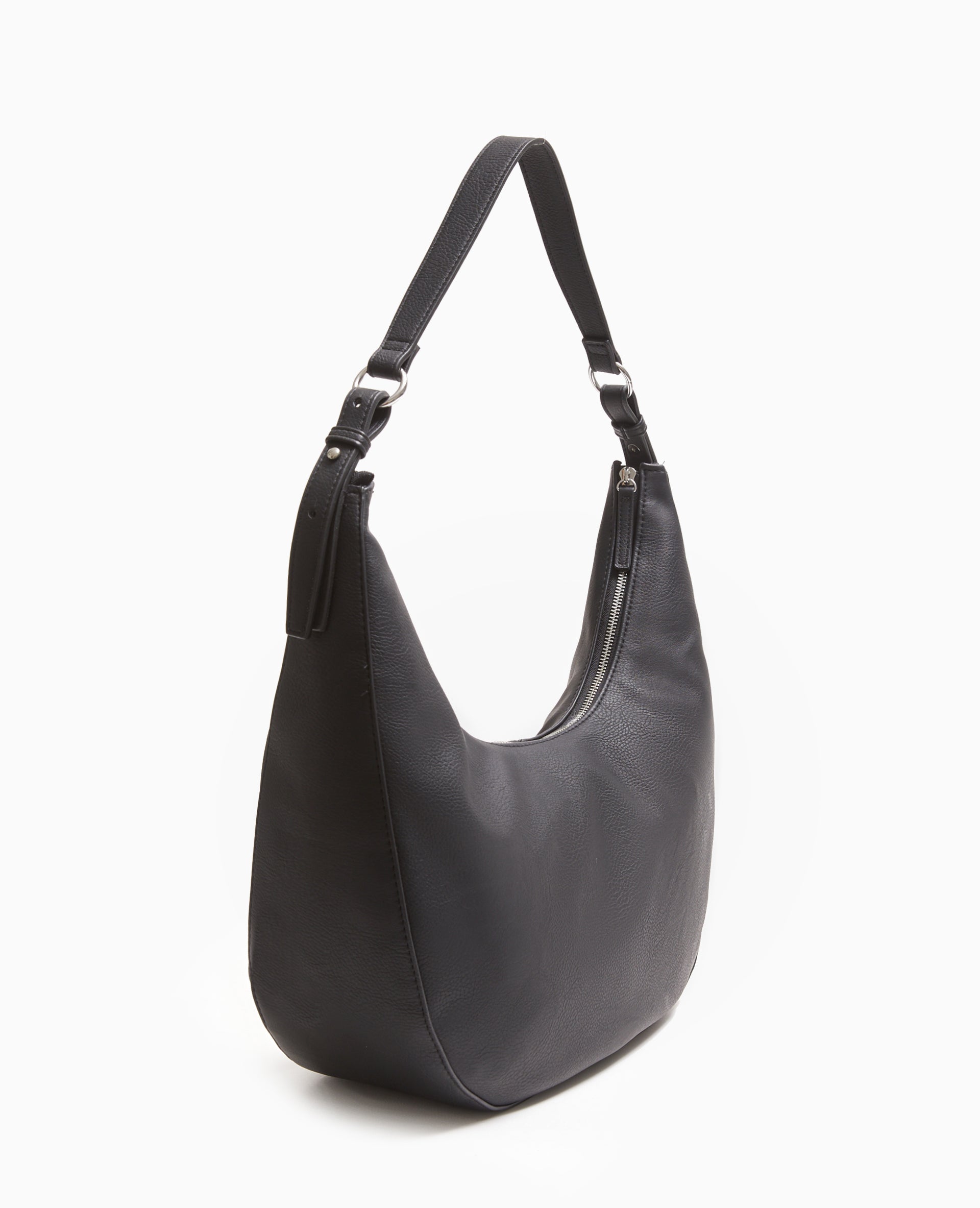 Grand sac porté épaule effet grainé
