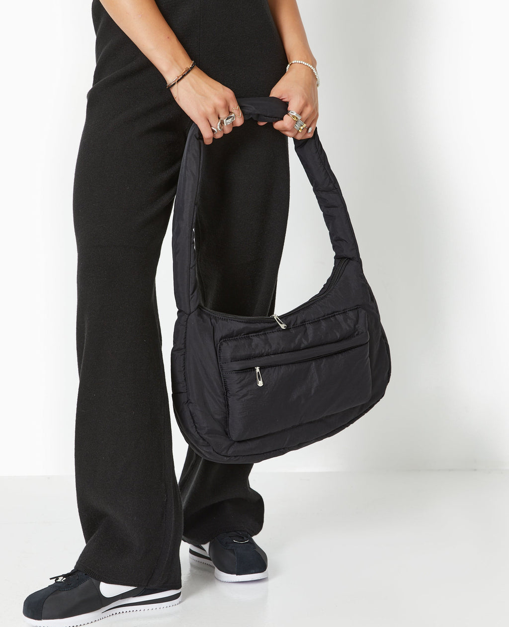 Grand sac matelassé avec poche