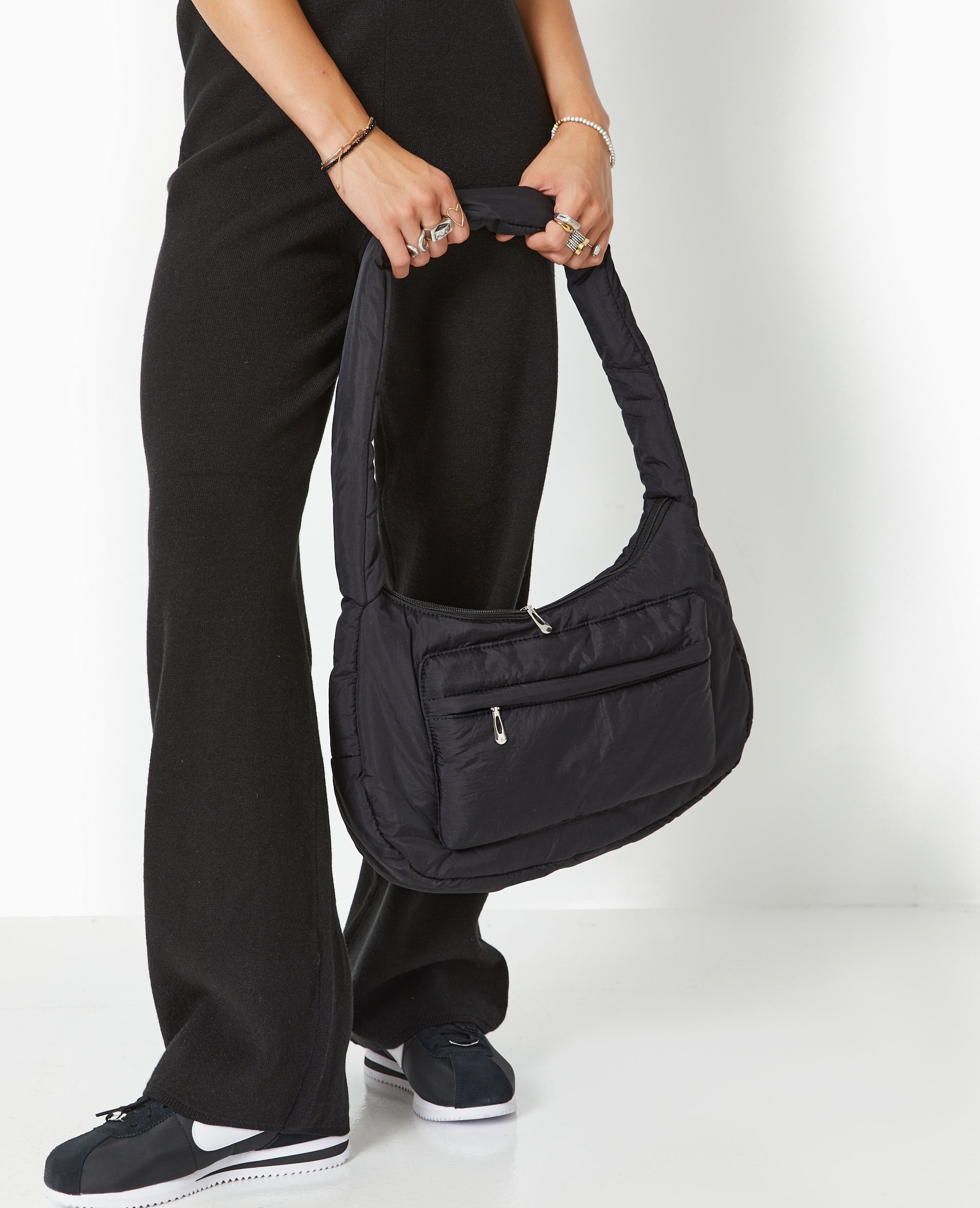 Grand sac matelassé avec poche