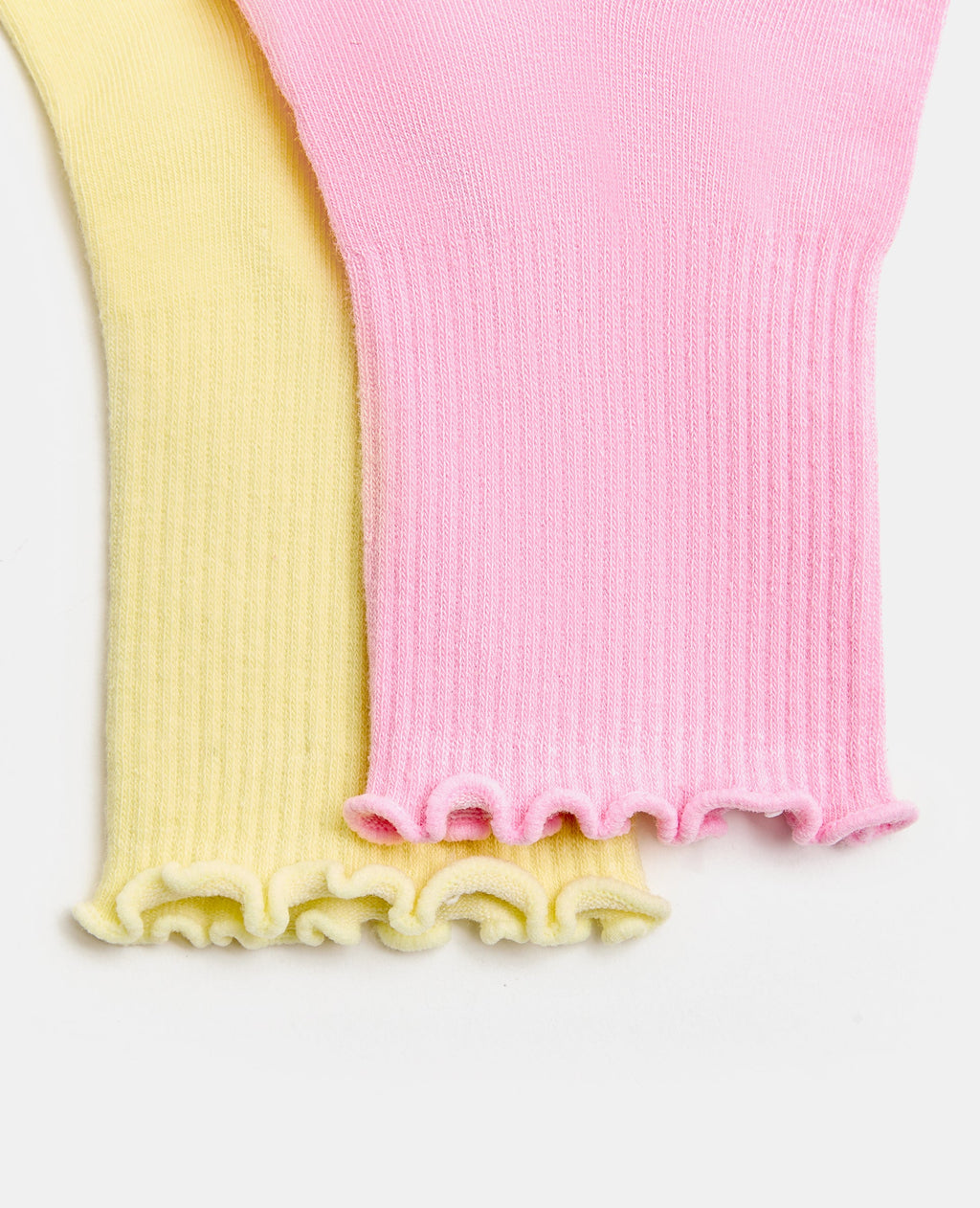 Lot de 2 paires de chaussettes avec finitions ondulées