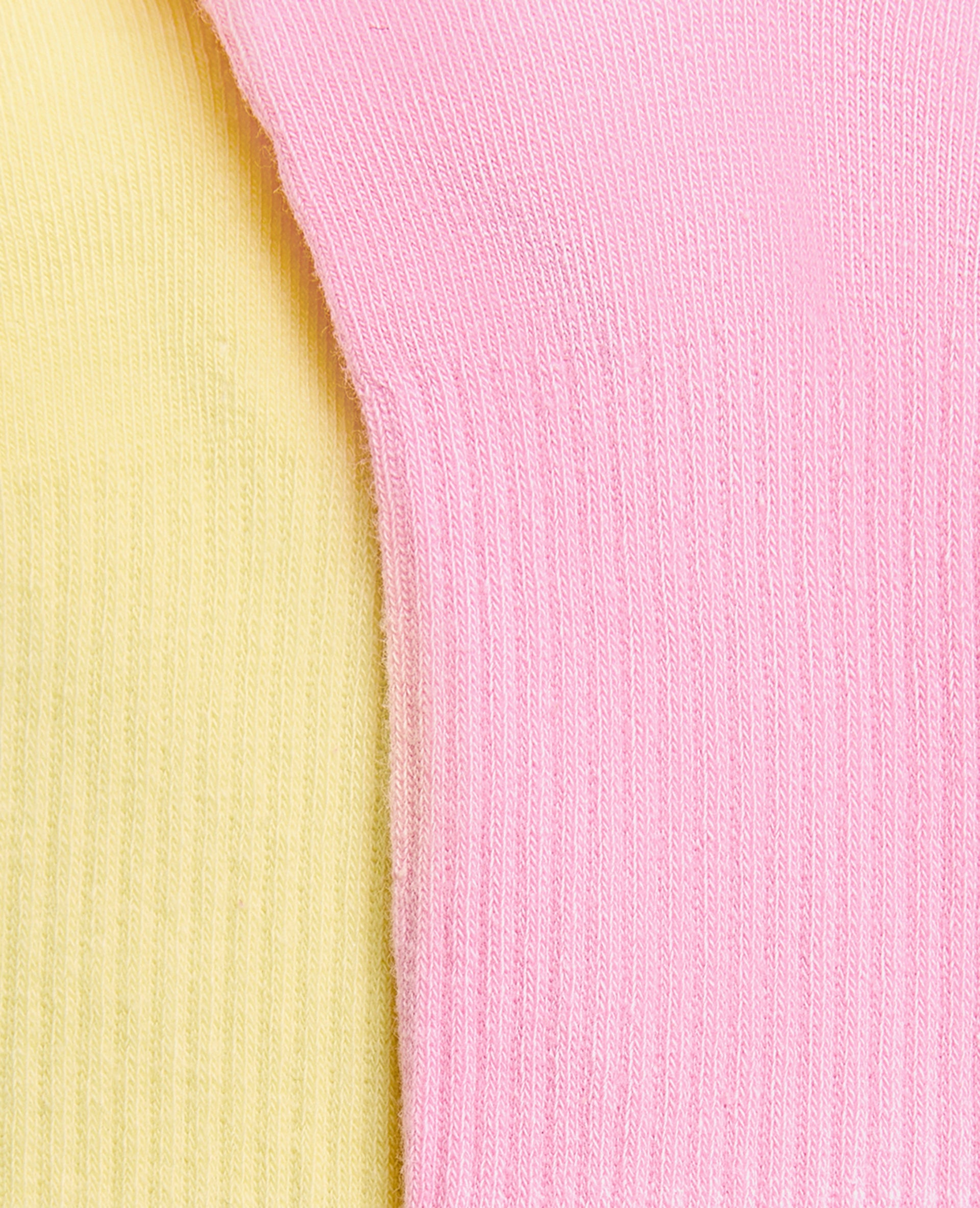 Lot de 2 paires de chaussettes avec finitions ondulées