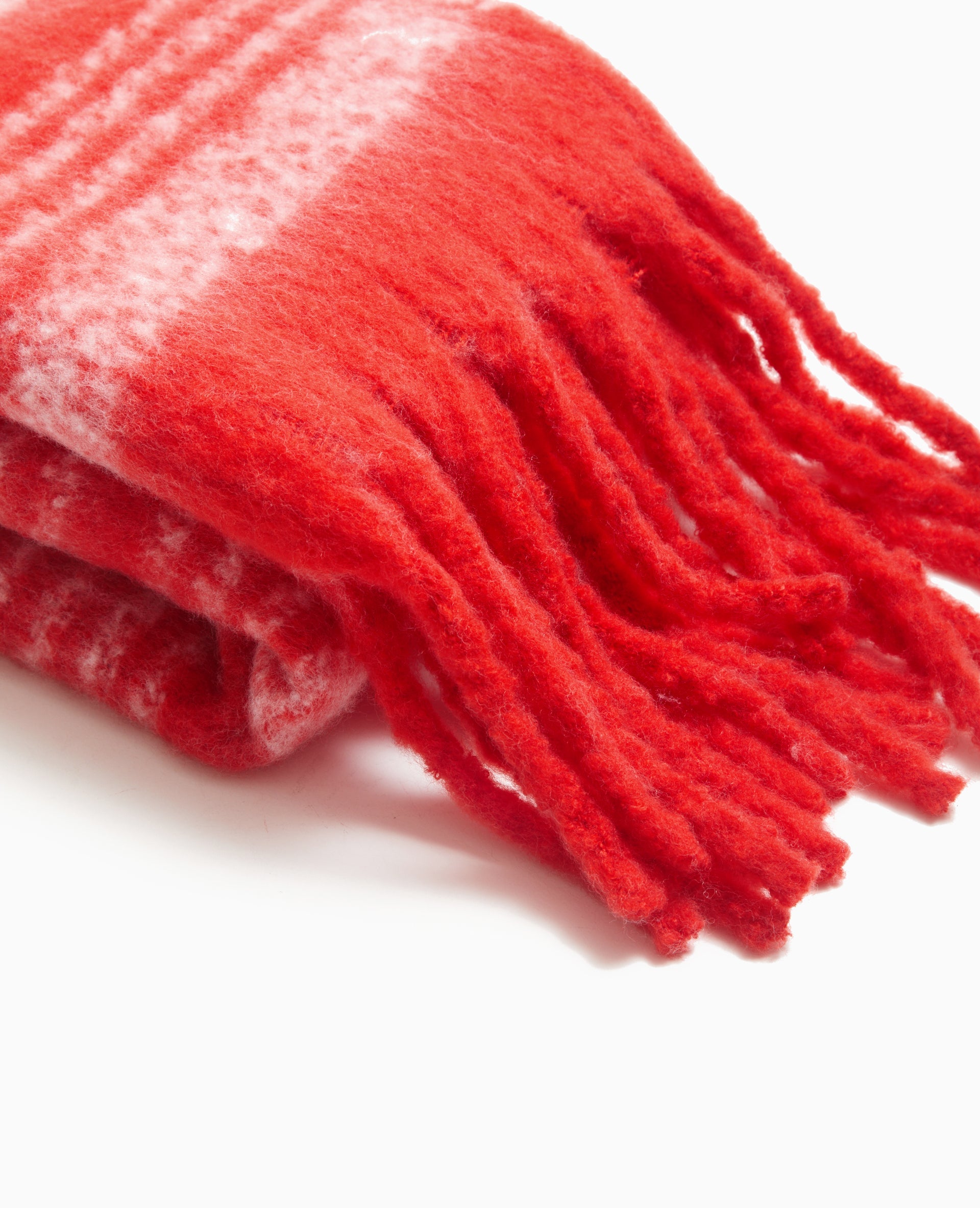 Echarpe en maille extra douce avec franges