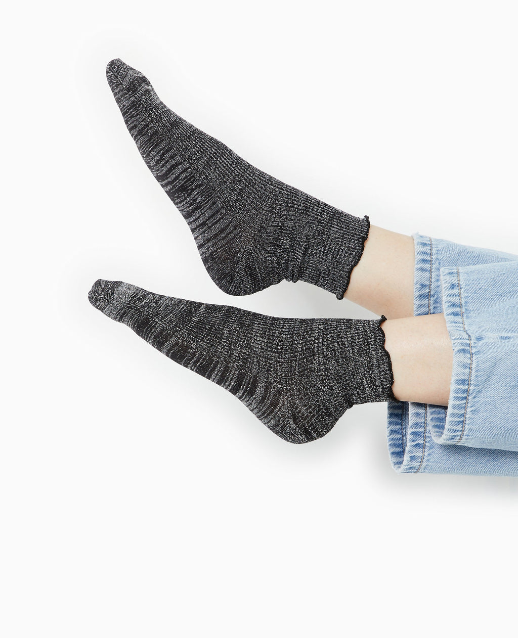 Lot de 2 paires de chaussettes avec lurex