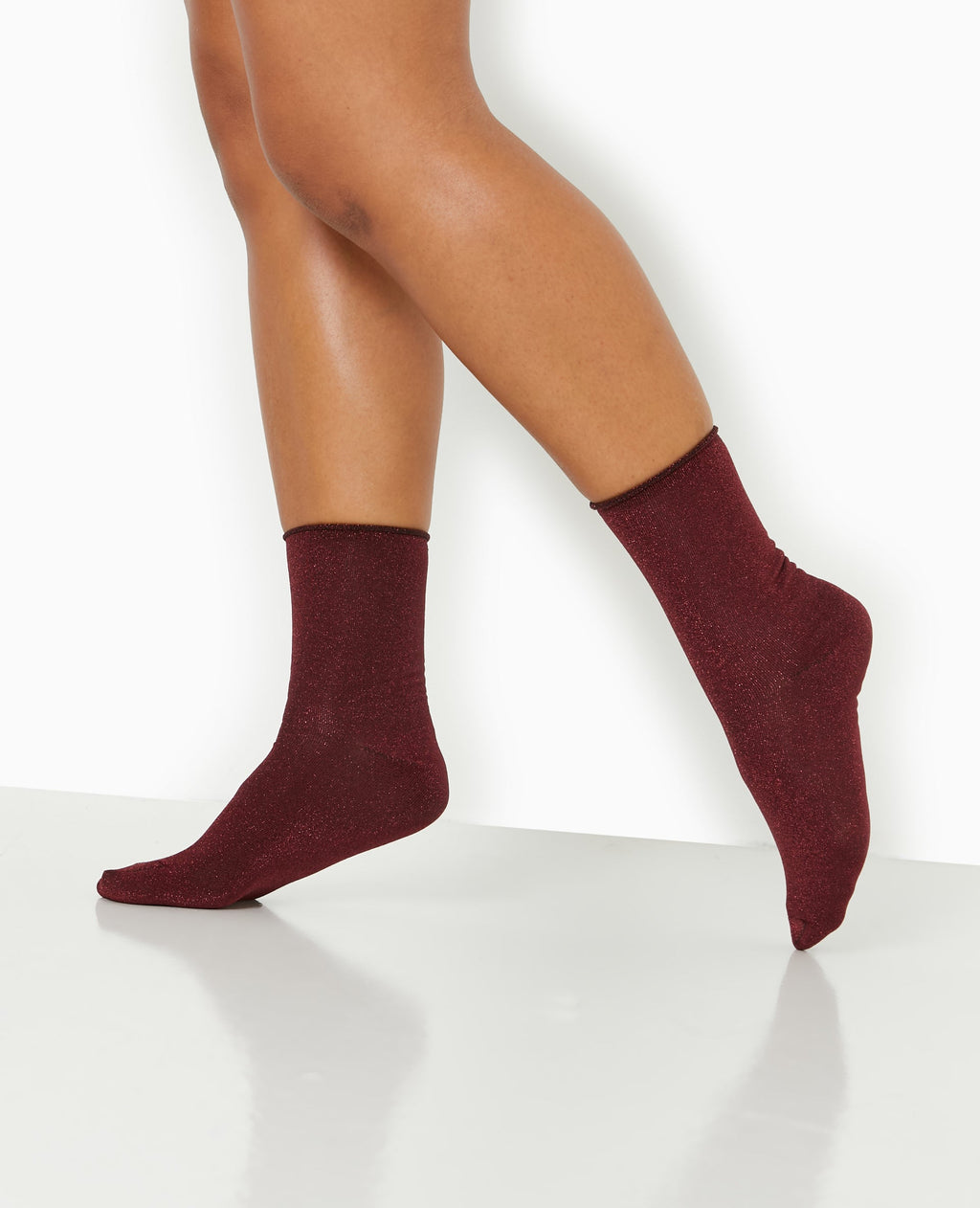 Lot de 2 paires de chaussettes avec lurex