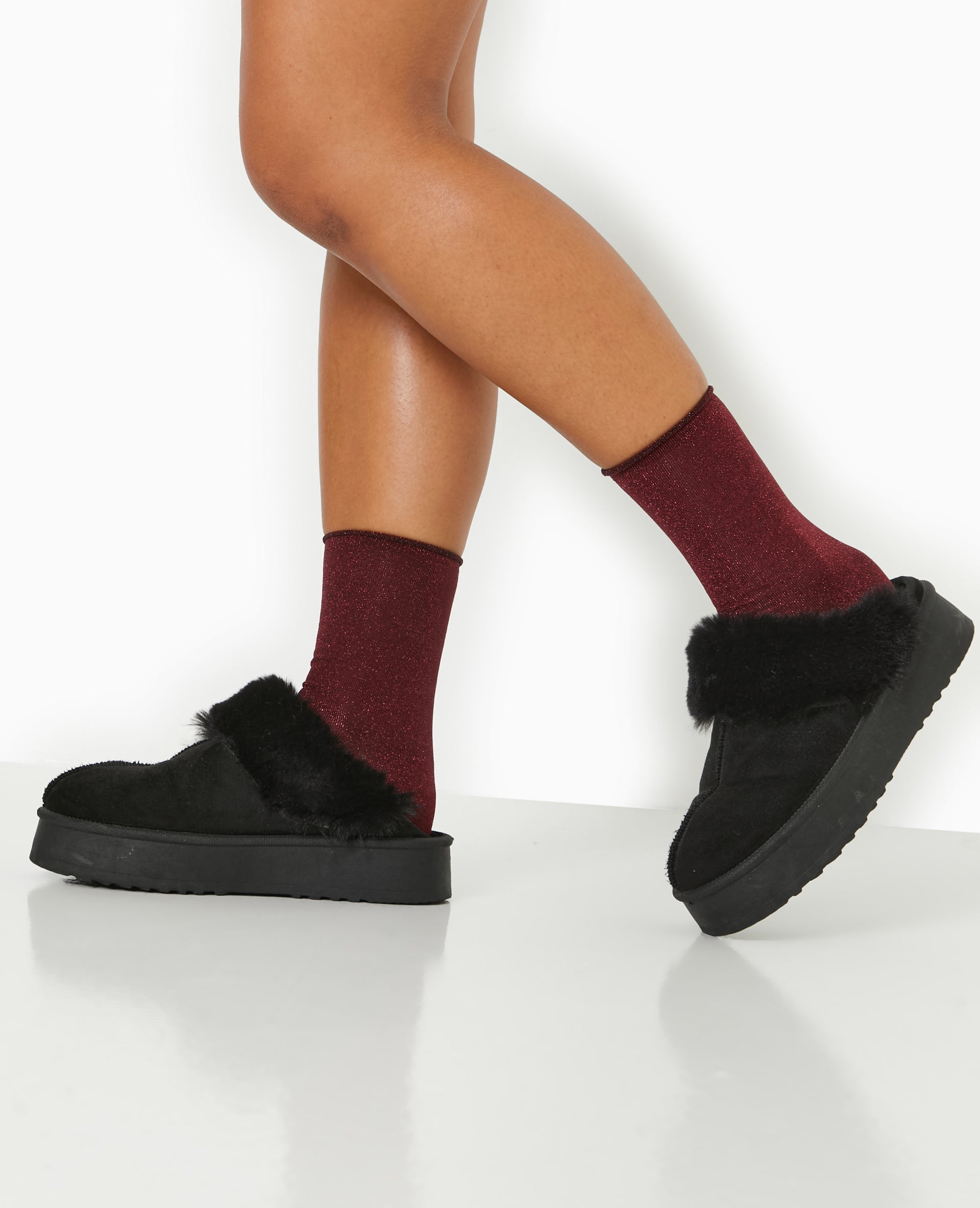 Lot de 2 paires de chaussettes avec lurex