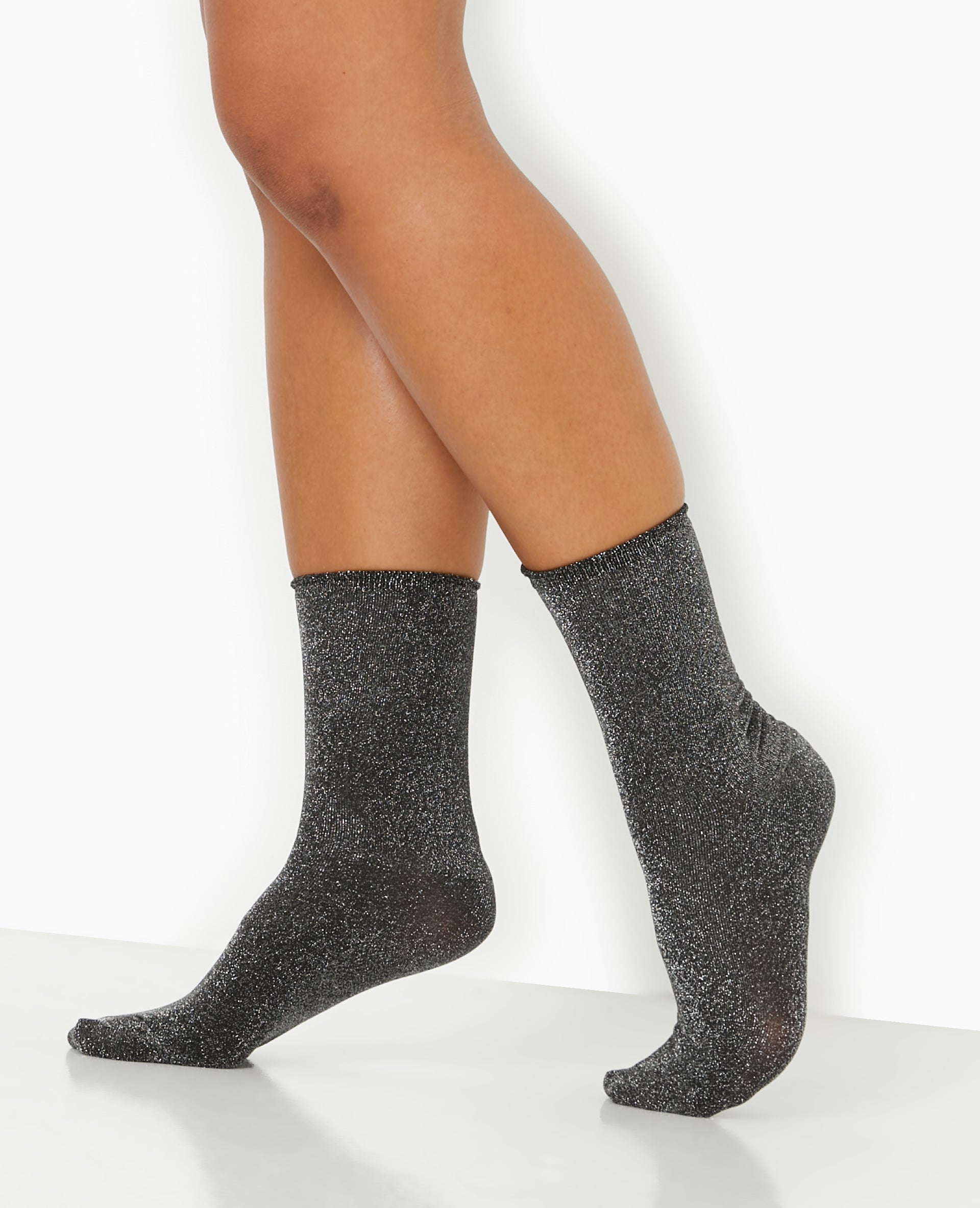 Lot de 2 paires de chaussettes avec lurex