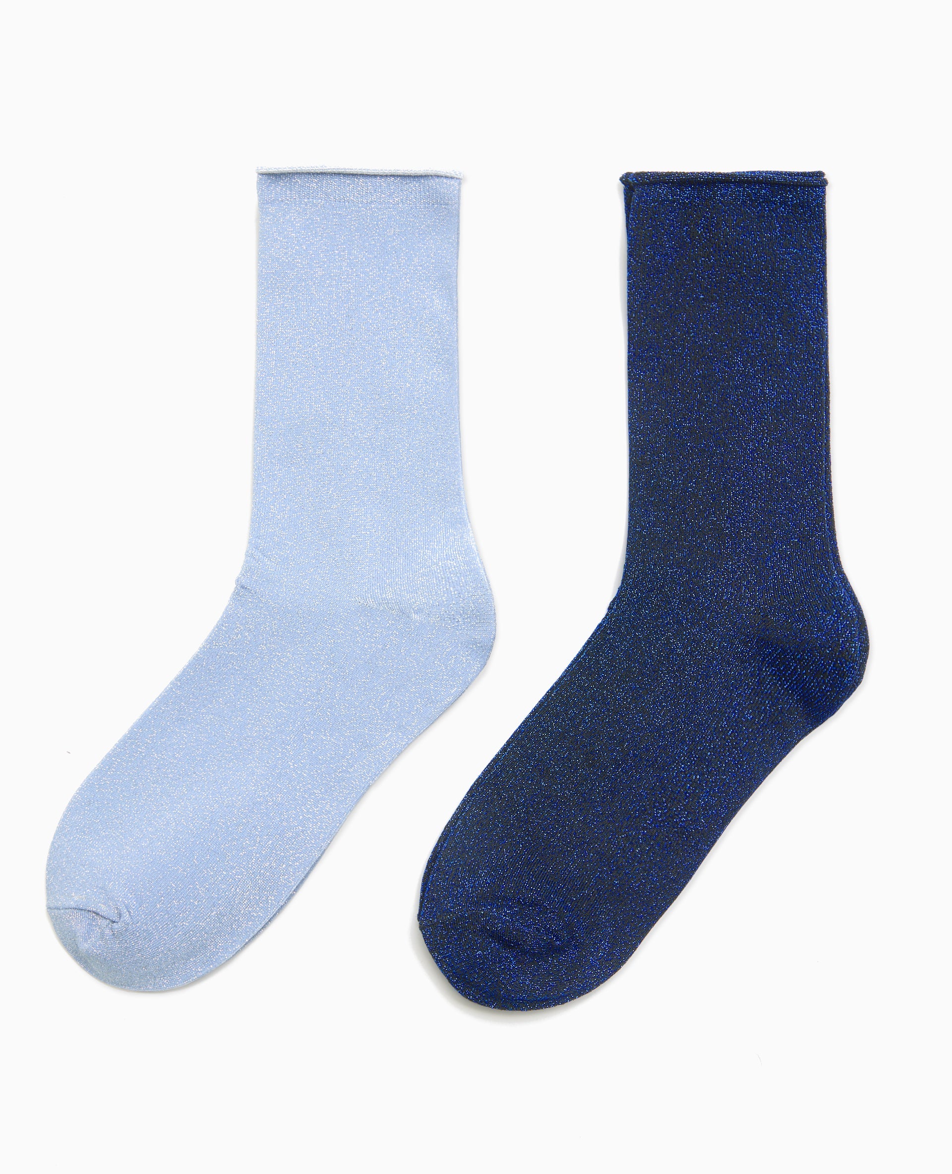 Lot de 2 paires de chaussettes avec lurex