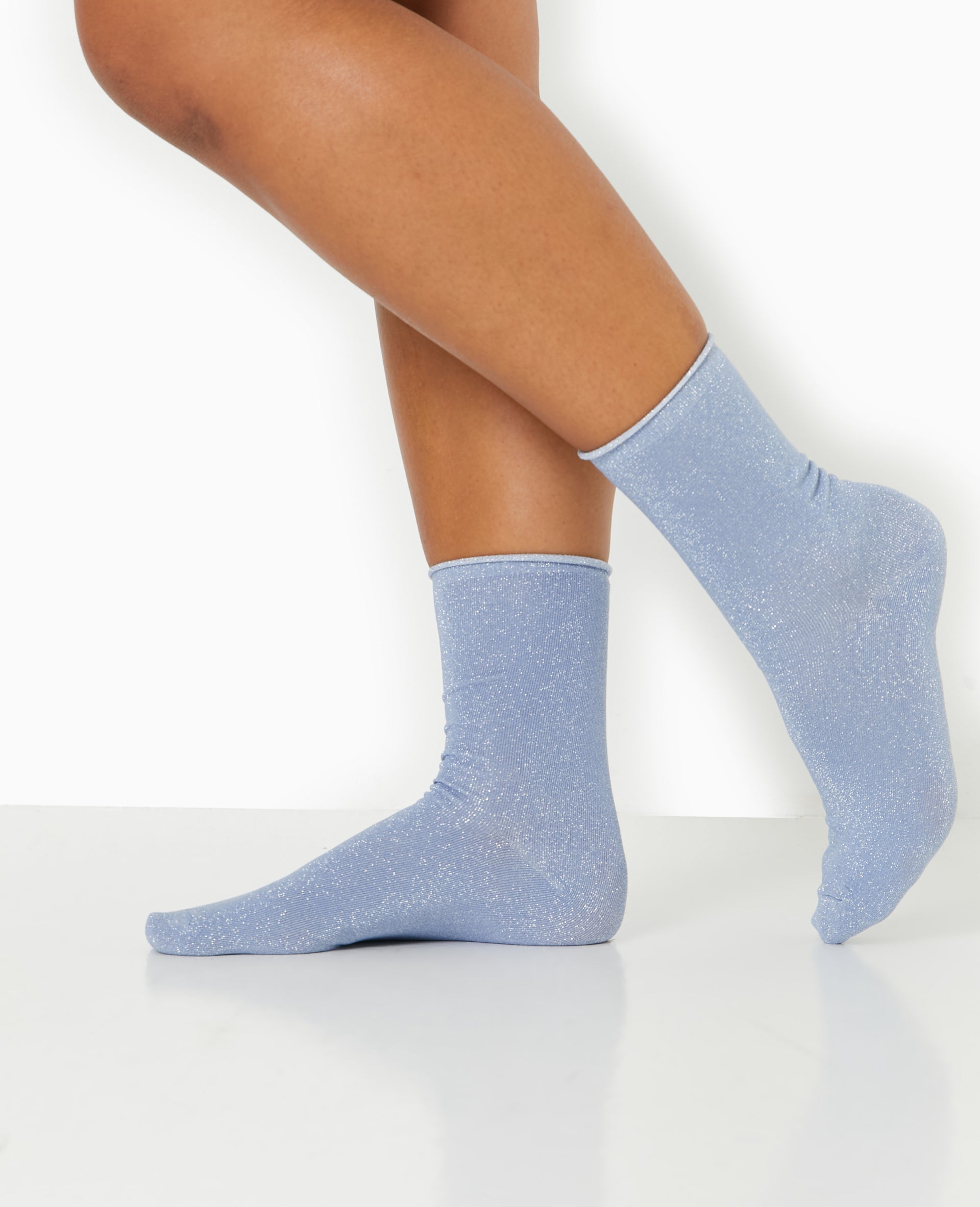 Lot de 2 paires de chaussettes avec lurex
