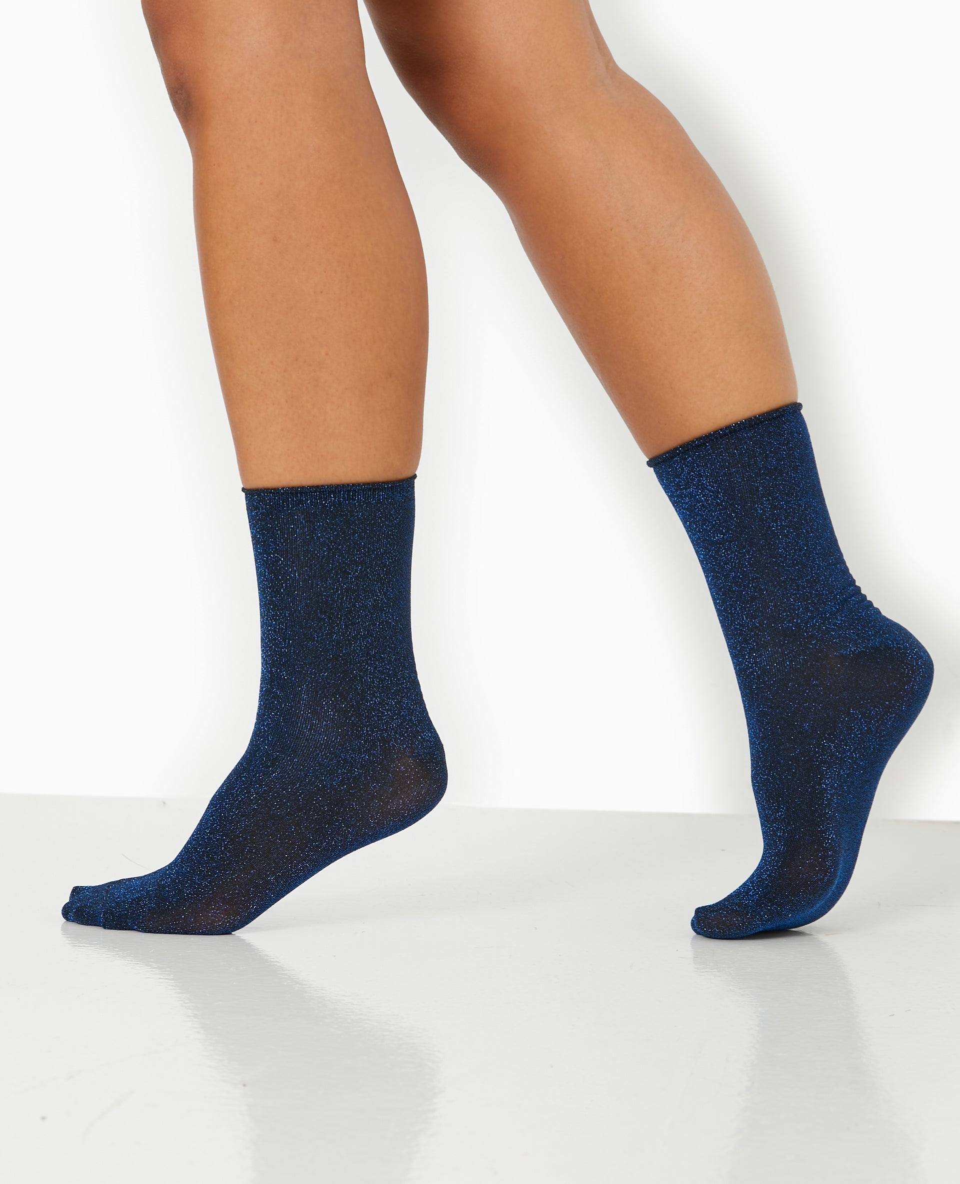 Lot de 2 paires de chaussettes avec lurex