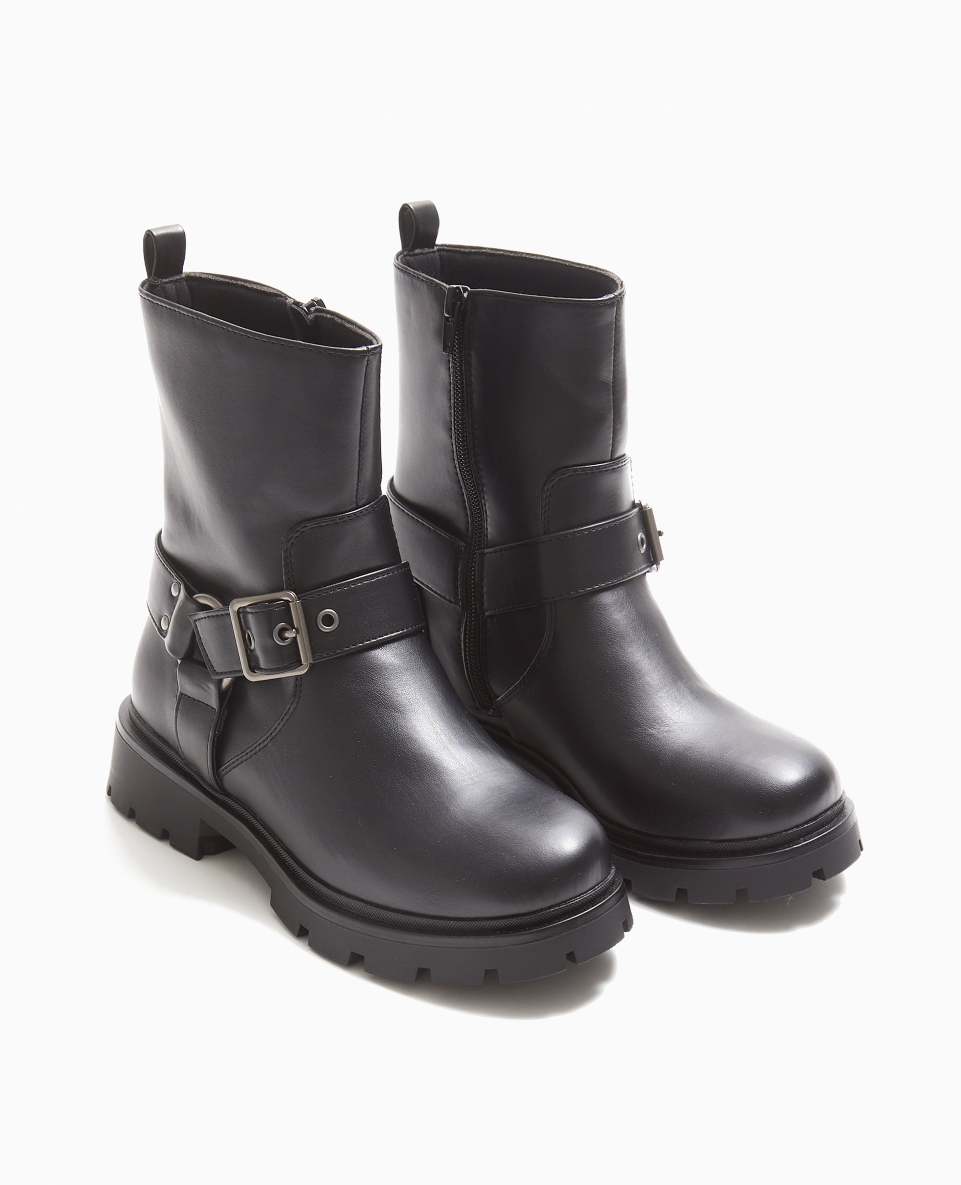 Boots motardes avec brides