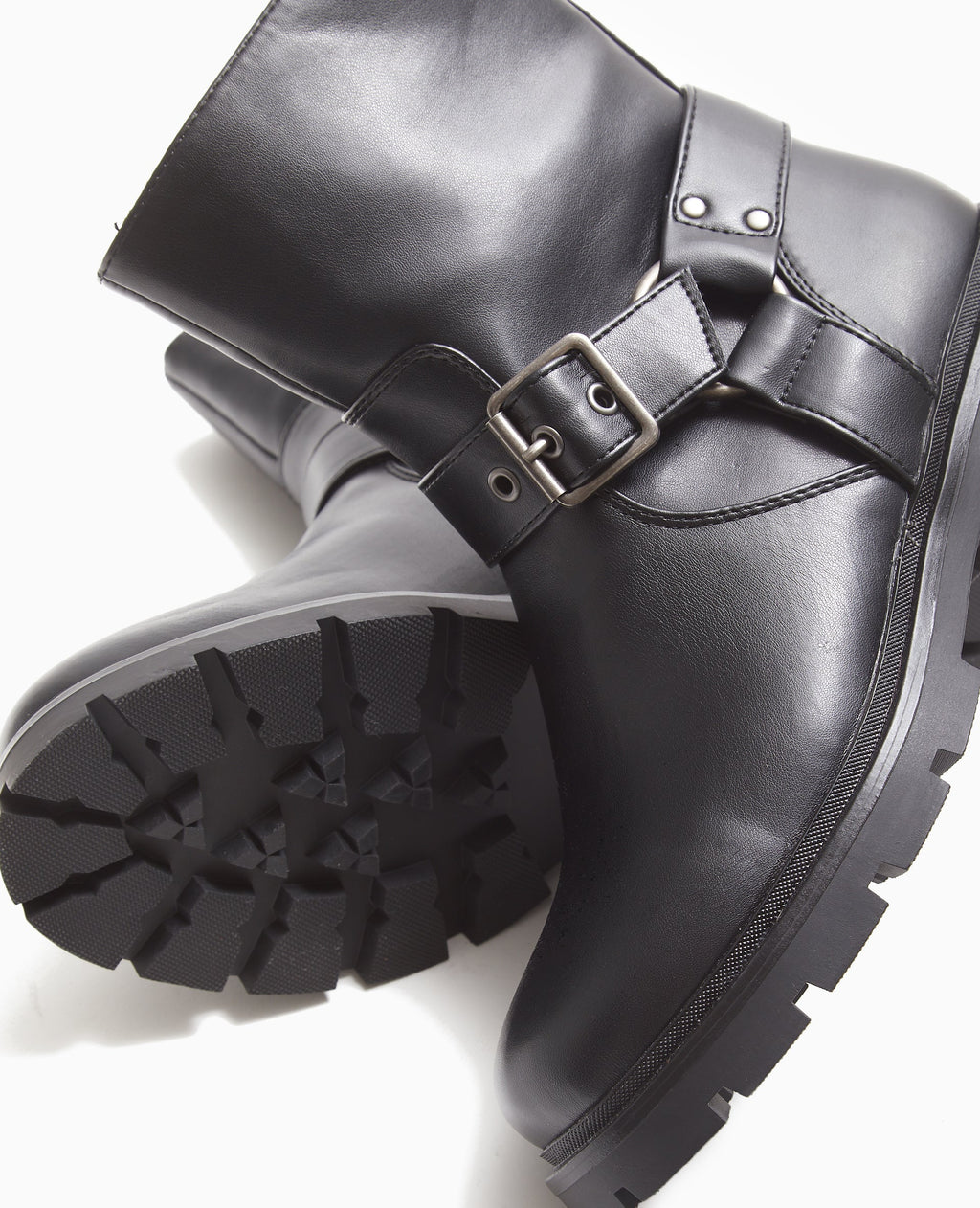 Boots motardes avec brides