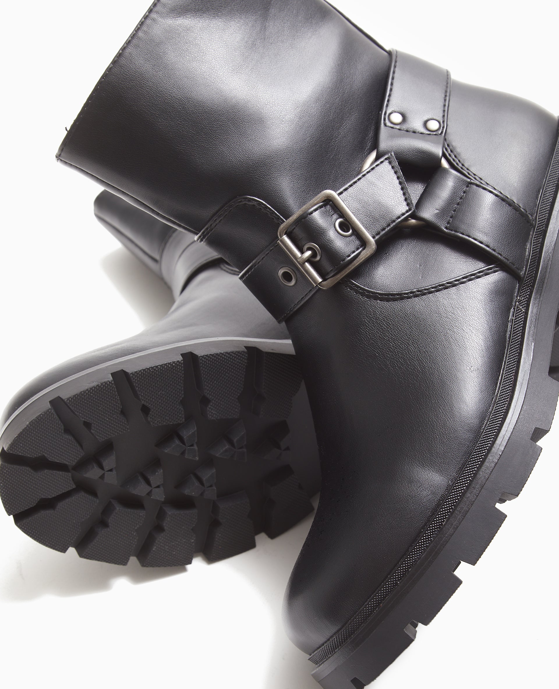 Boots motardes avec brides
