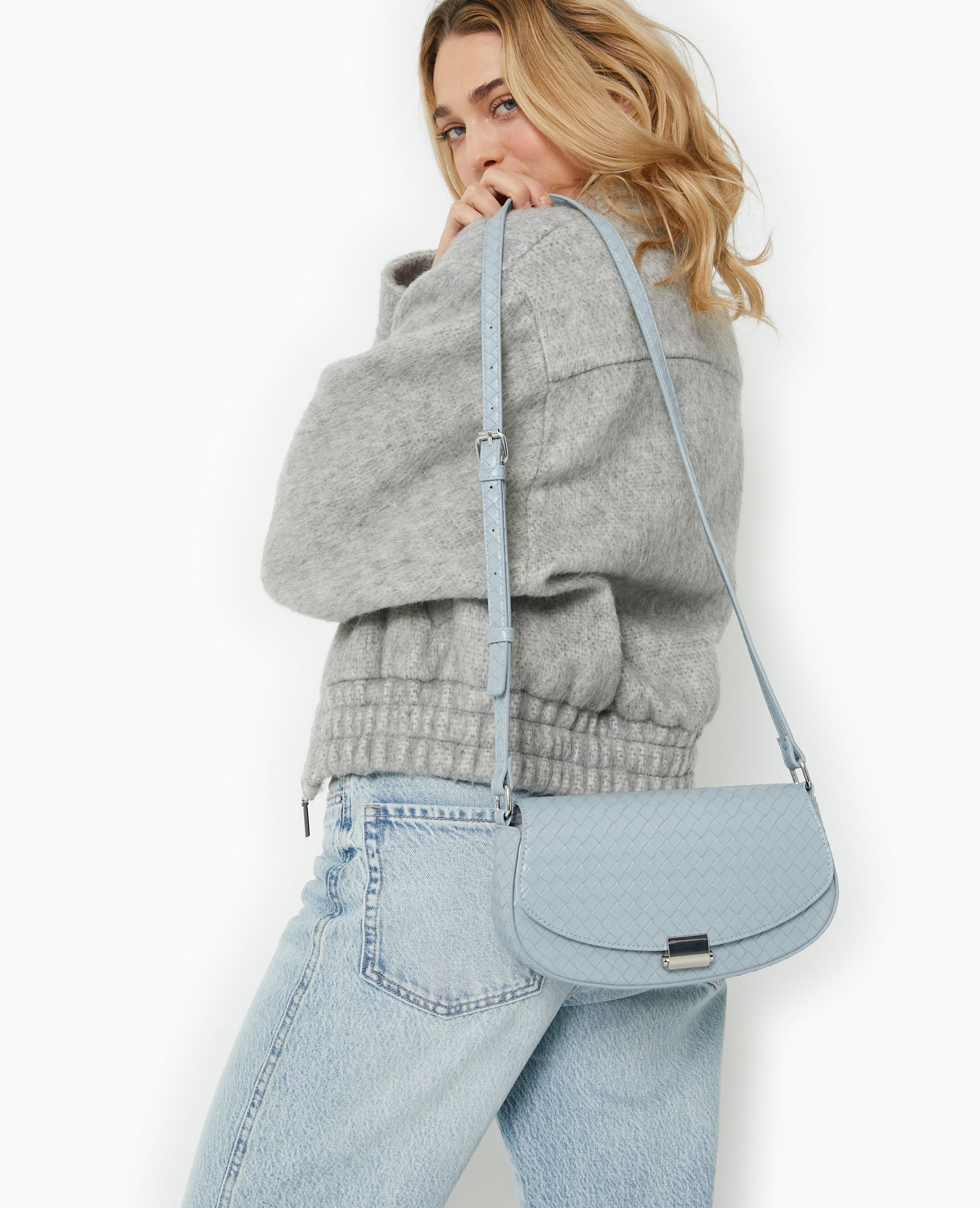 Sac boxy effet tressé
