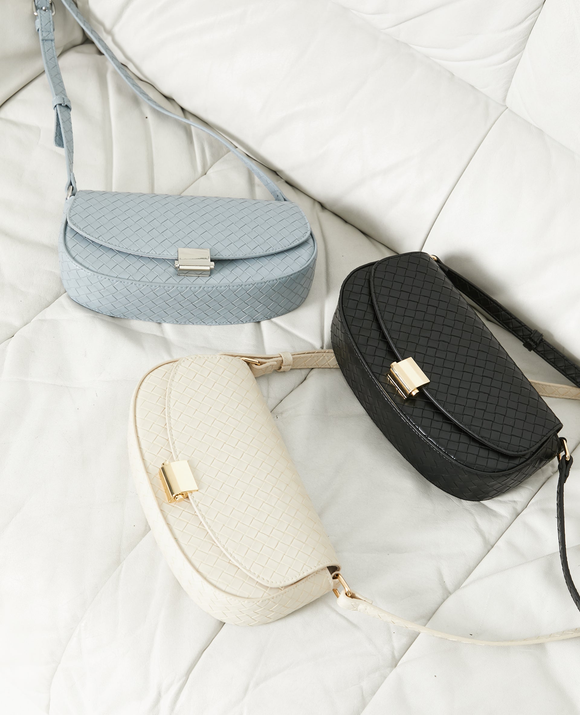 Sac boxy effet tressé
