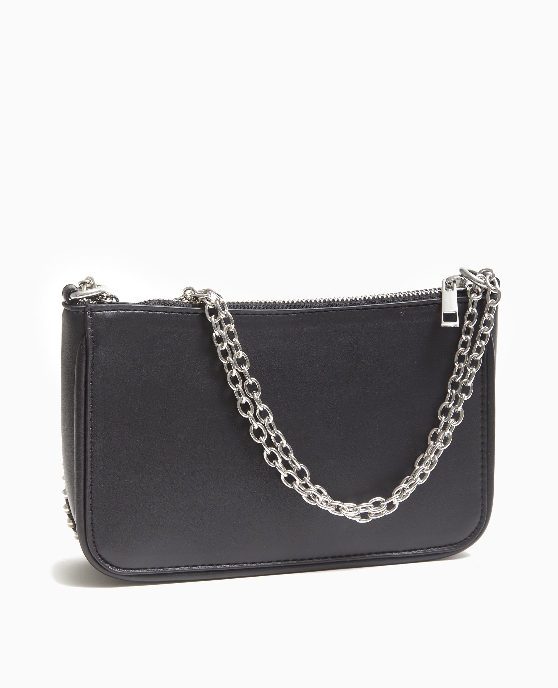 Sac pochette avec chaînette et clous