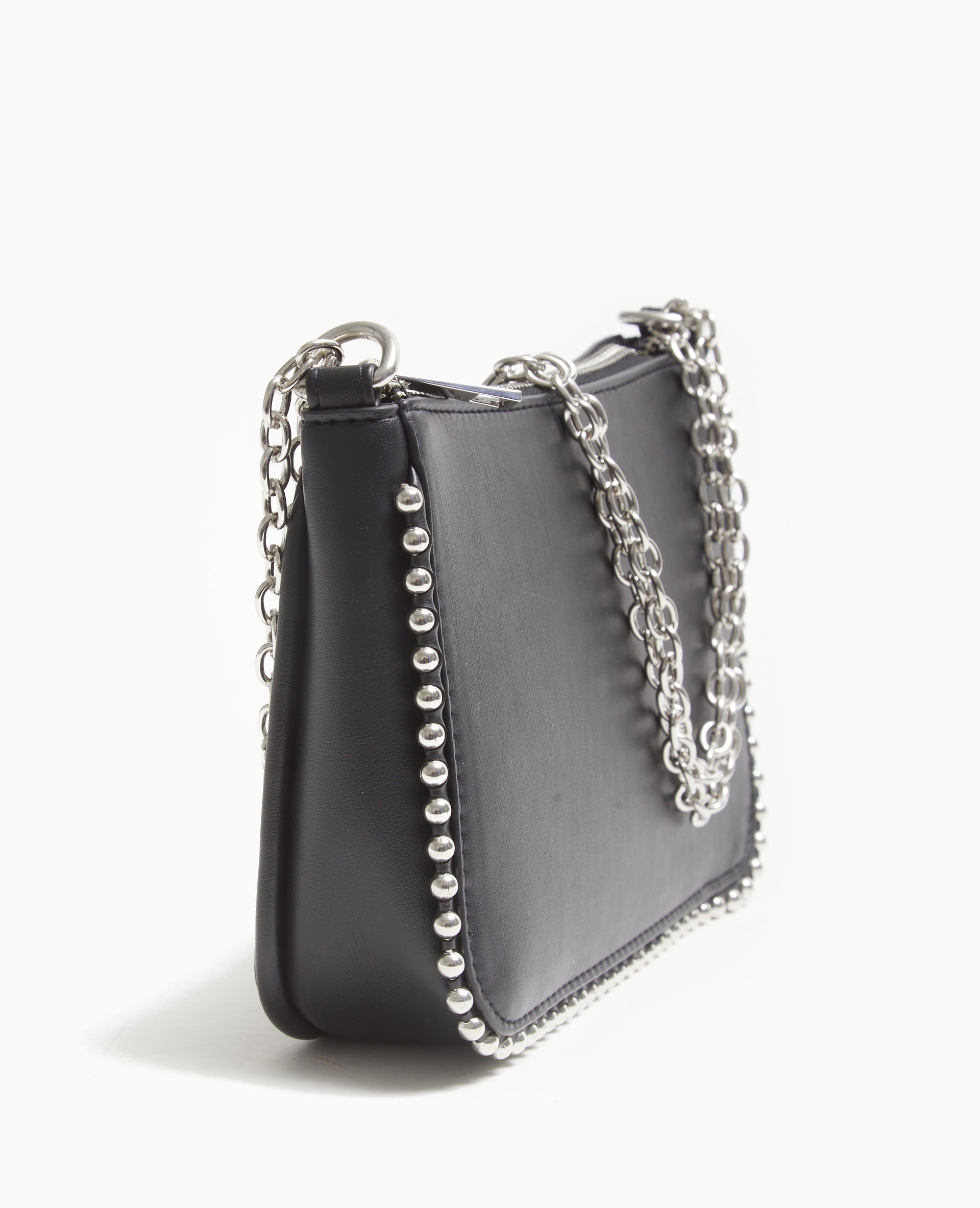 Sac pochette avec chaînette et clous
