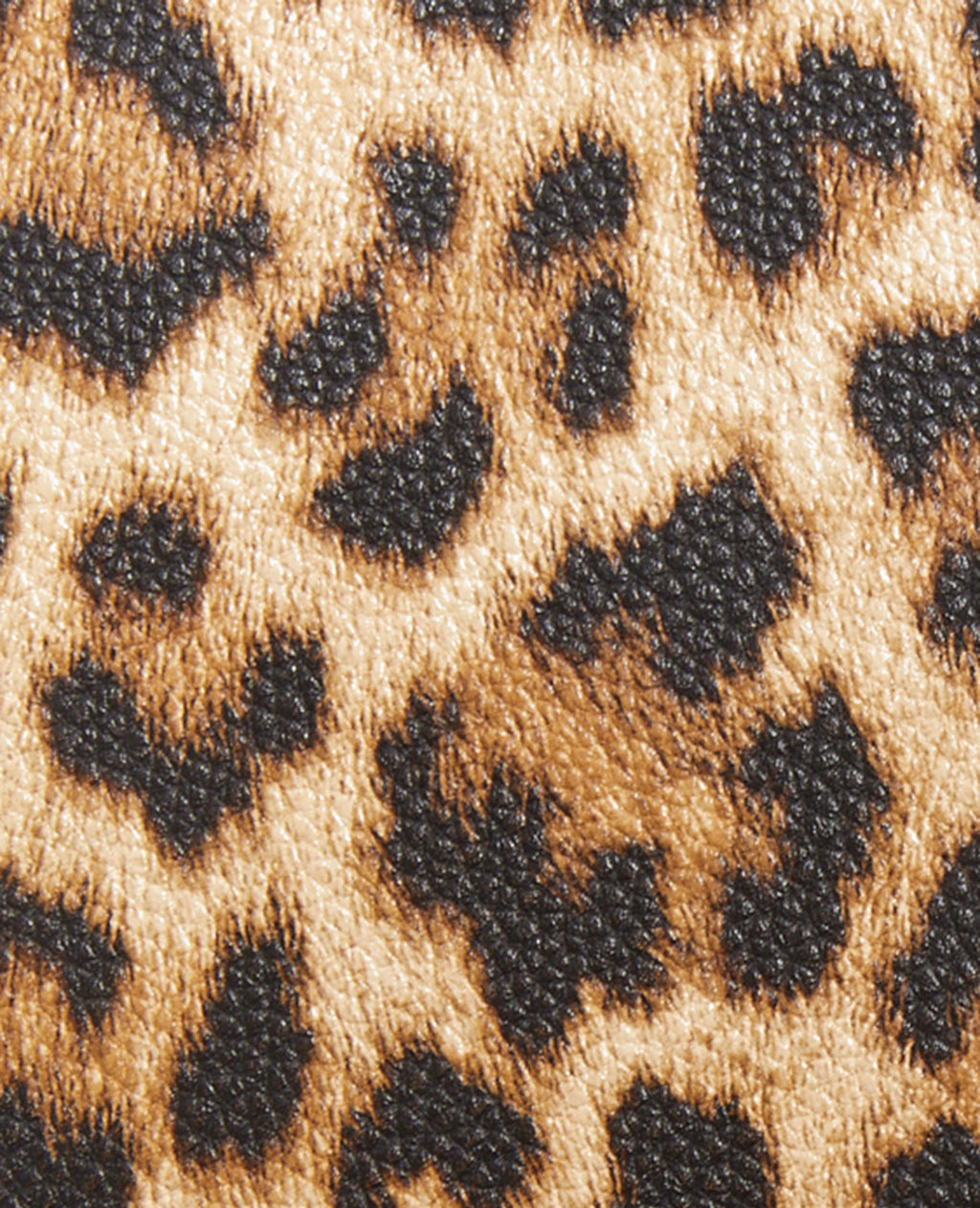Sac pochette motif léopard avec chaînette et clous