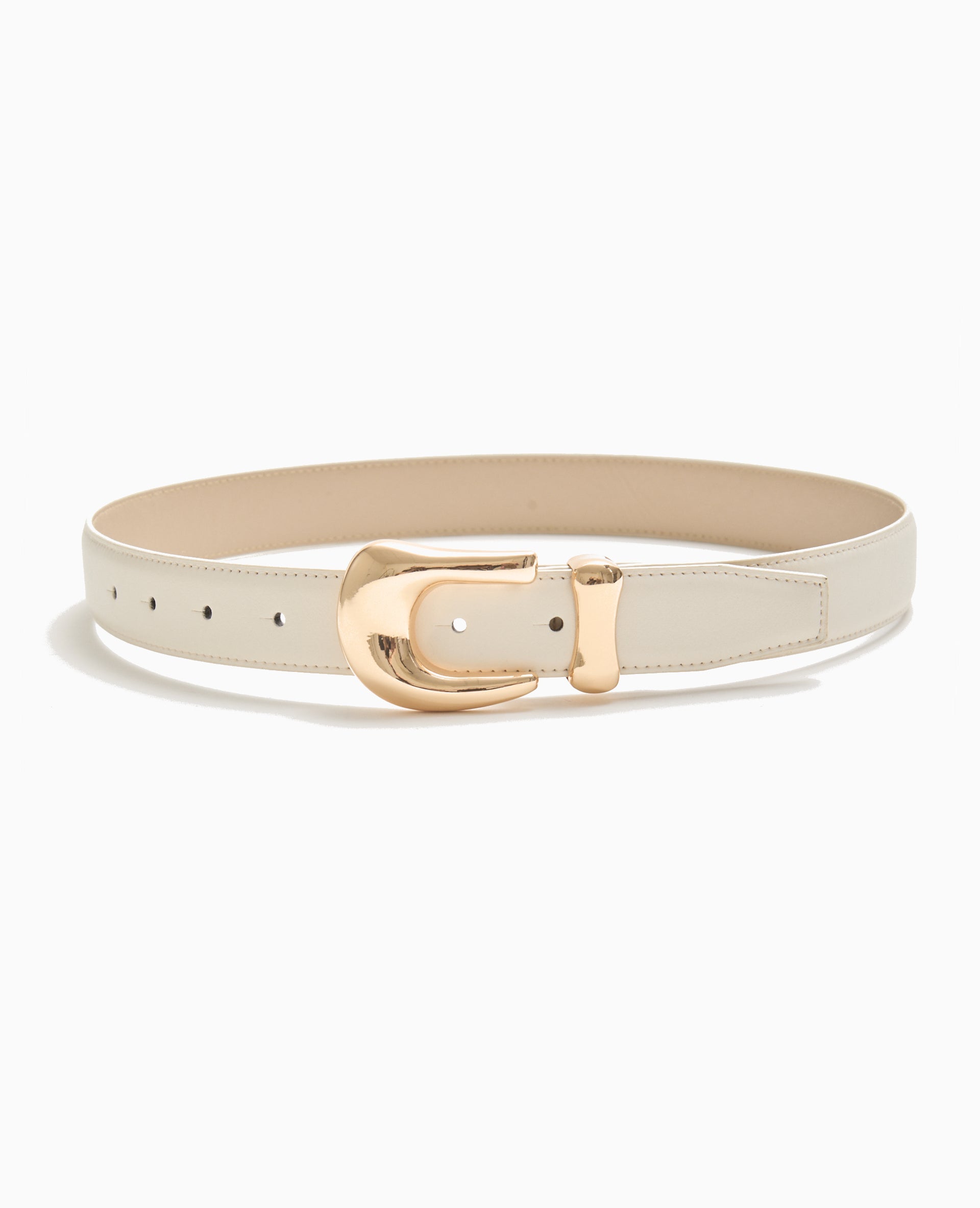 Ceinture avec boucle dorée