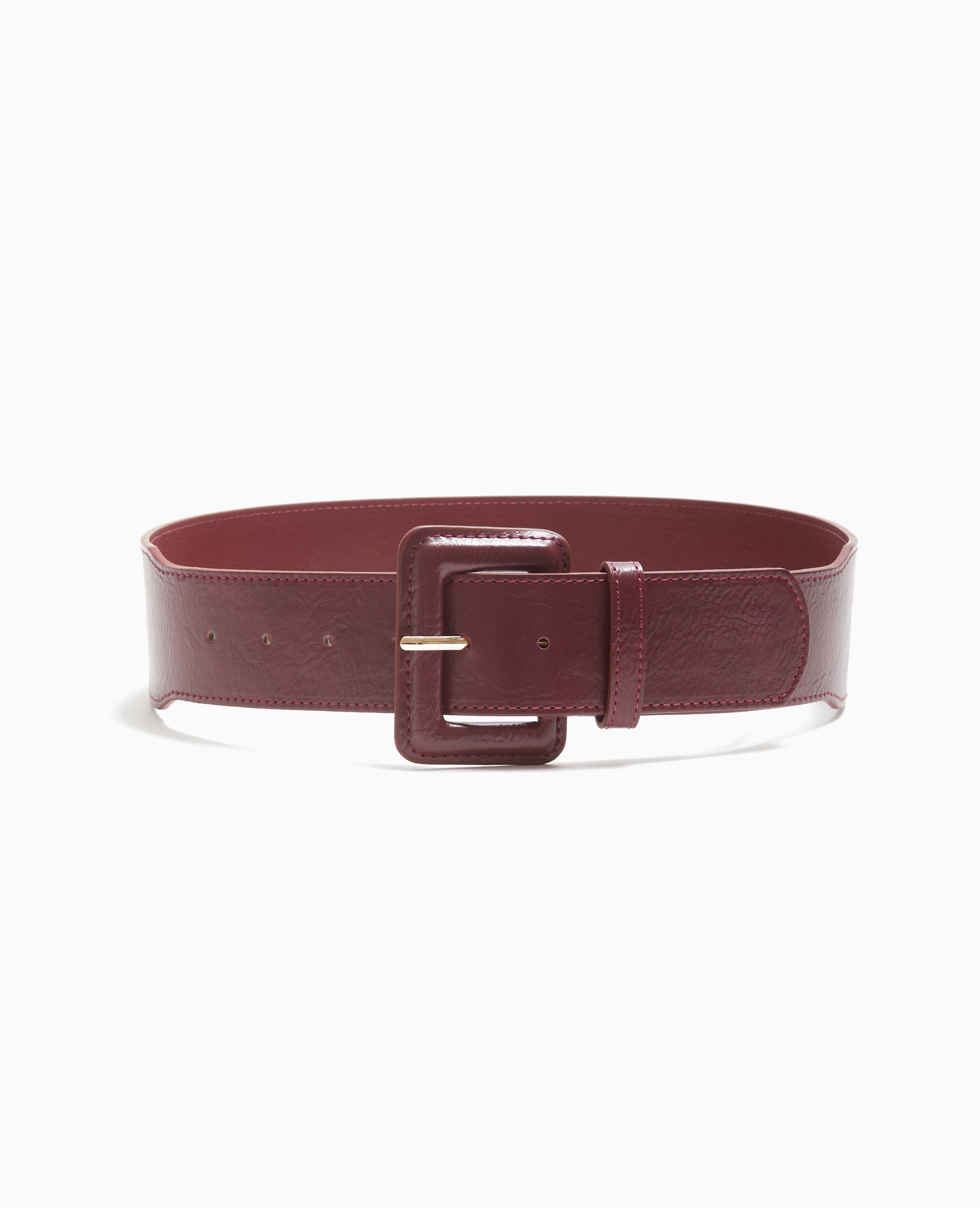 Ceinture large en simili cuir