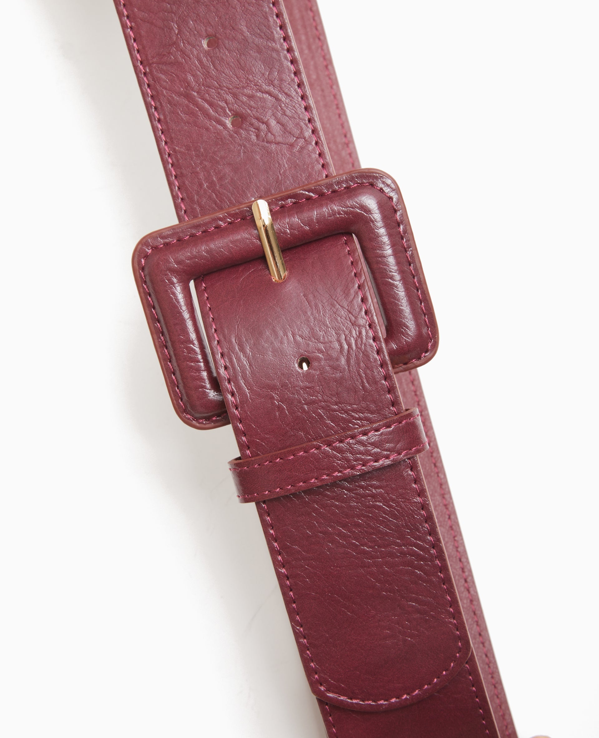 Ceinture large en simili cuir