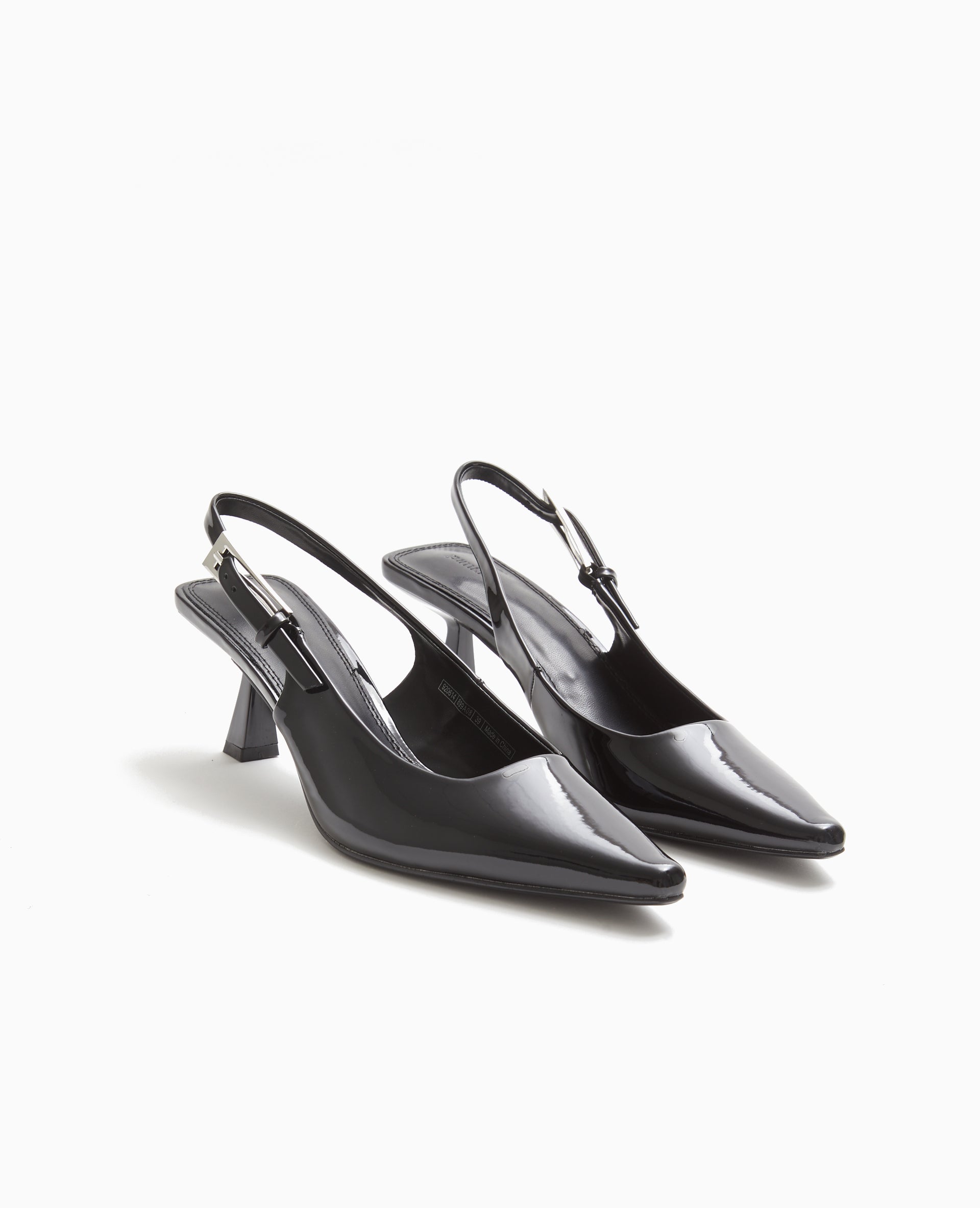 Escarpins ouverts bouts pointus talons bobines