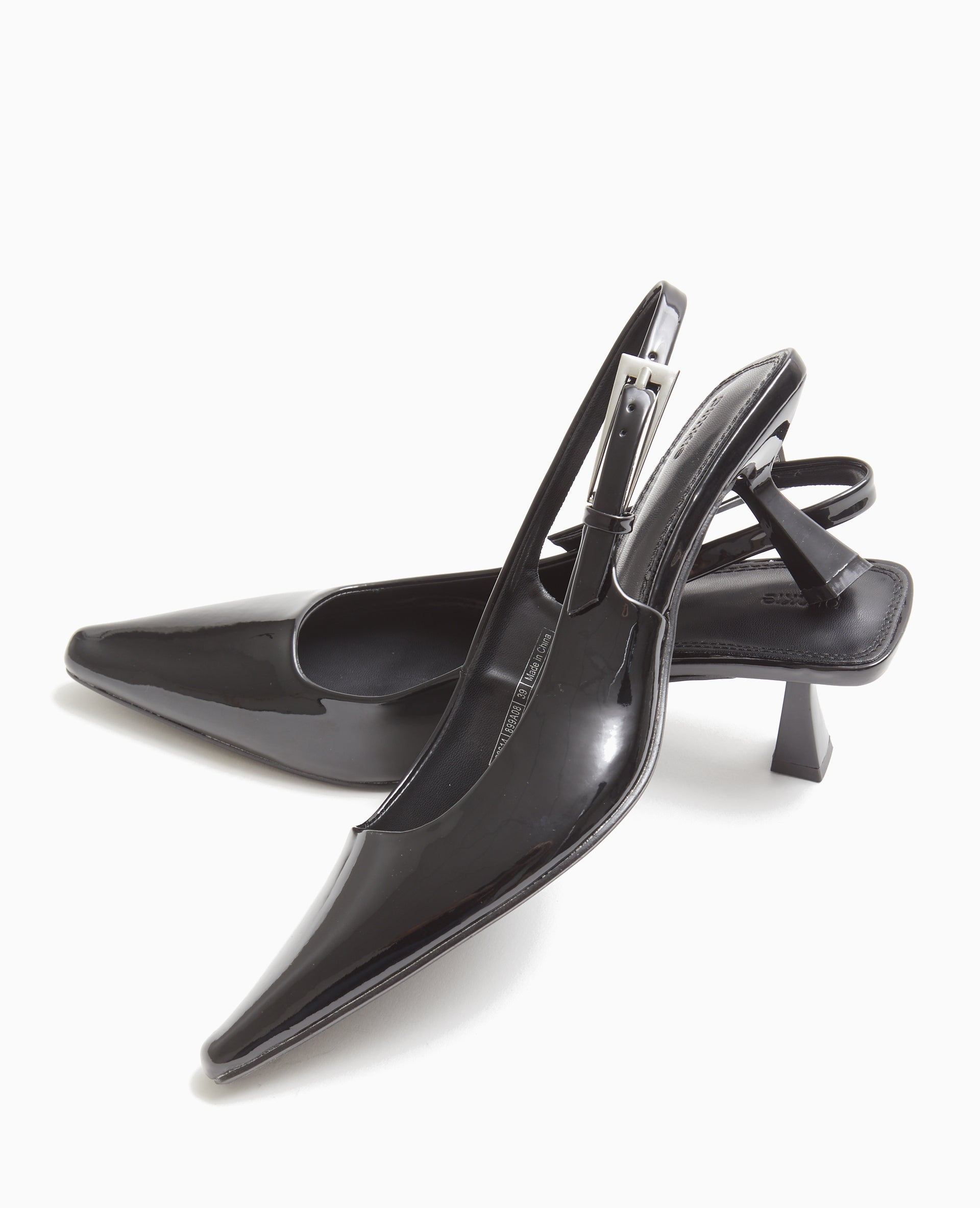 Escarpins ouverts bouts pointus talons bobines