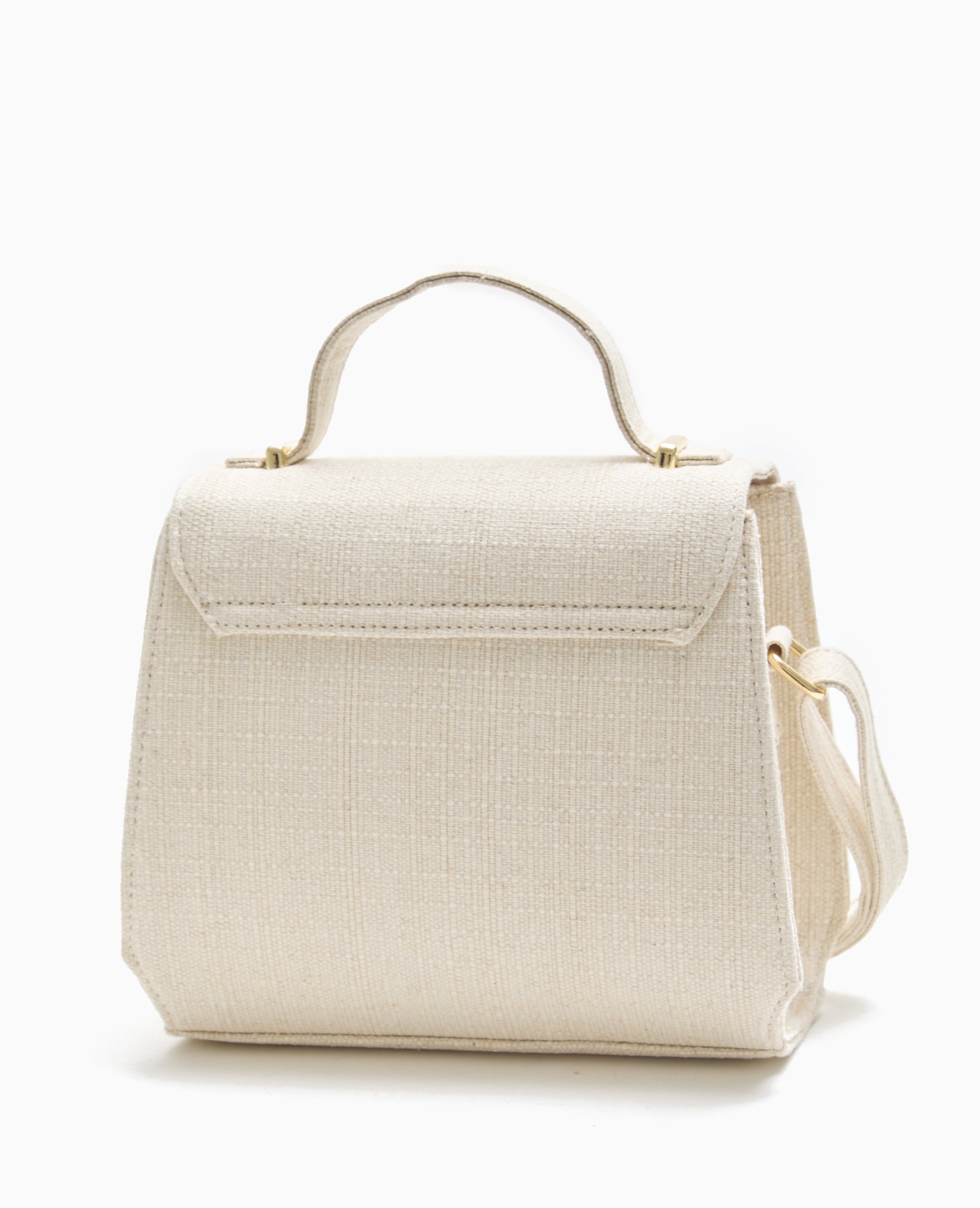 Sac boxy tissu avec poignée et bandoulière