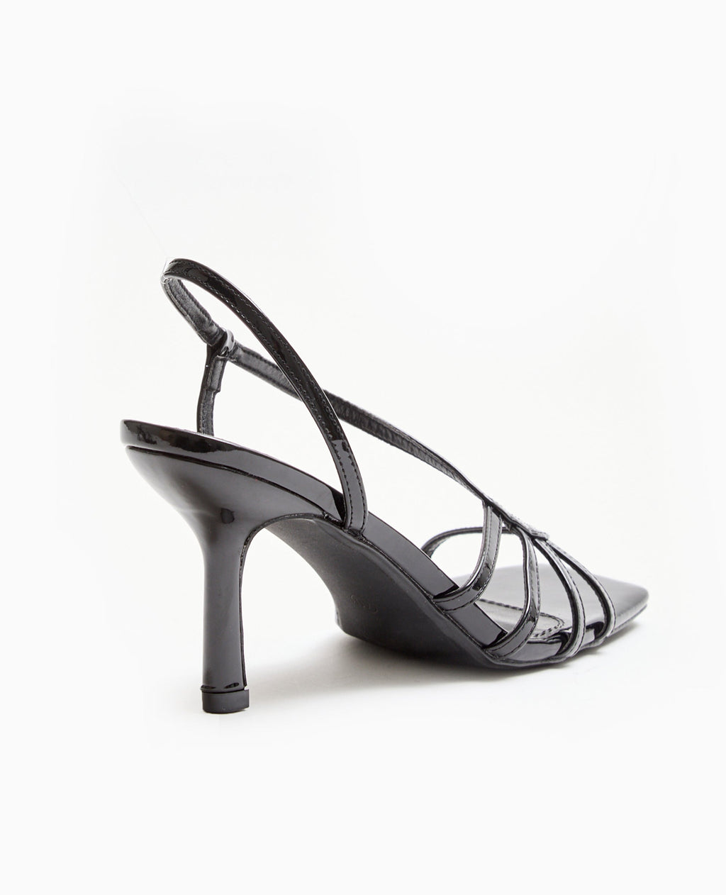 Sandales à talon vernies