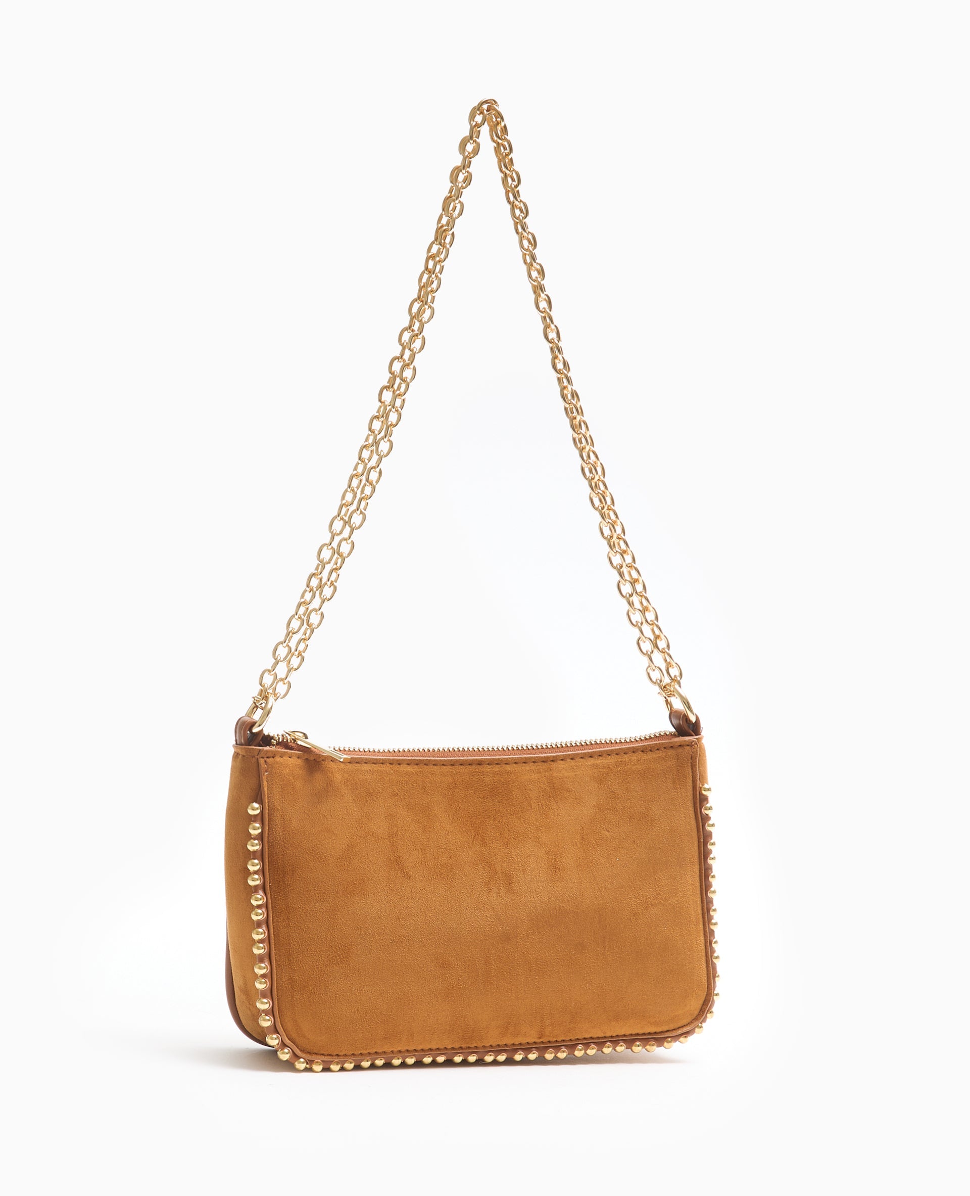 Sac pochette avec chaînette et clous