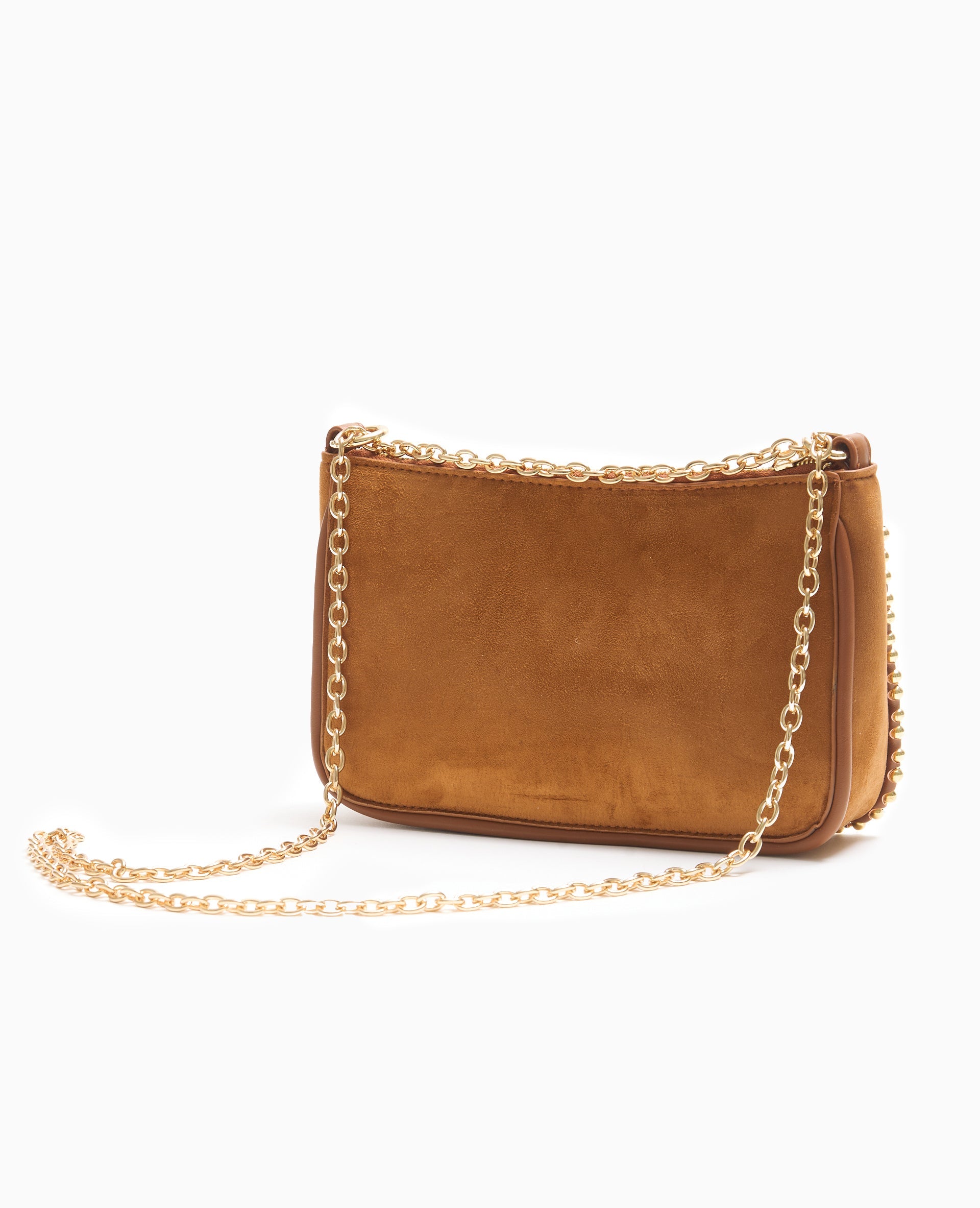 Sac pochette avec chaînette et clous
