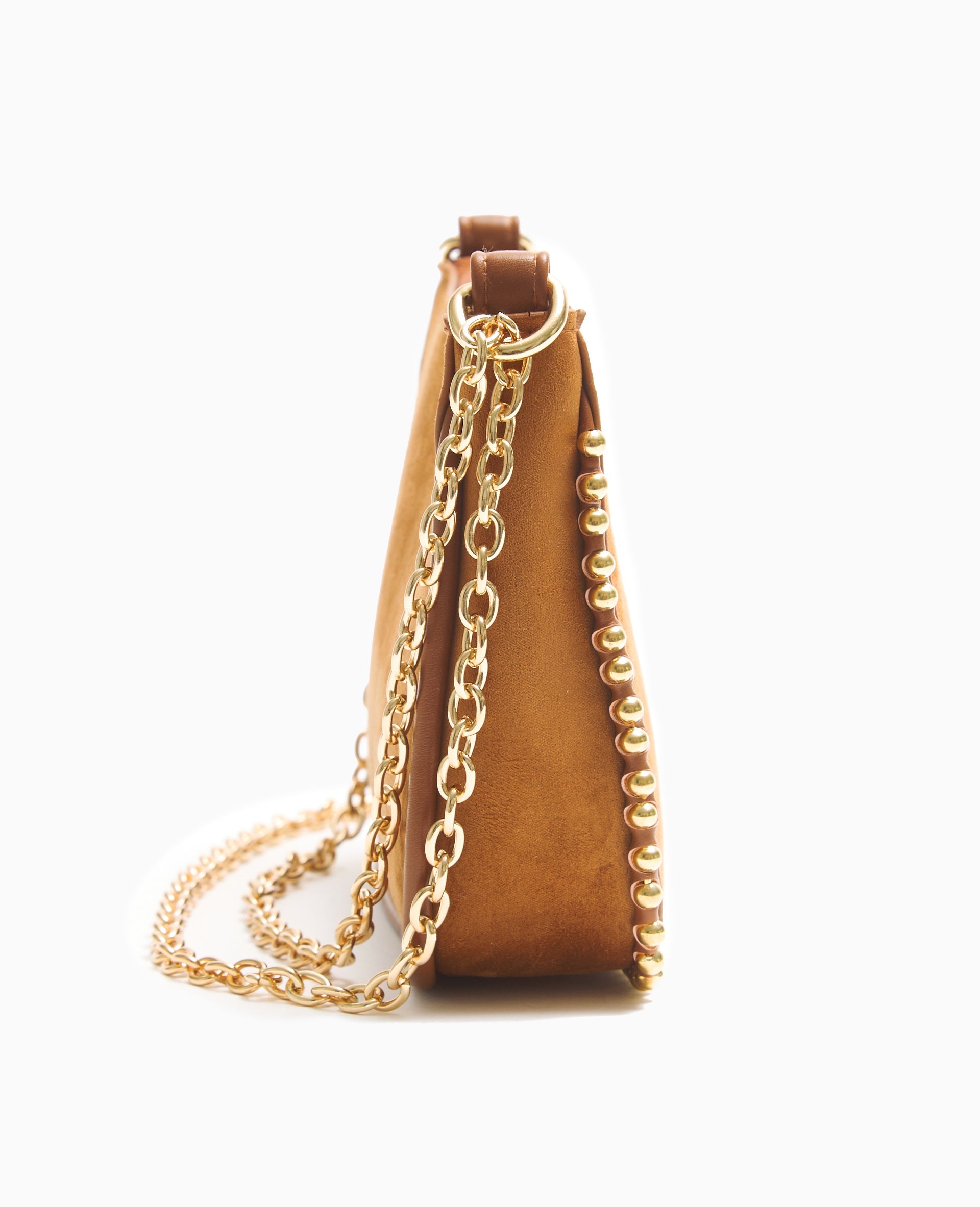 Sac pochette avec chaînette et clous