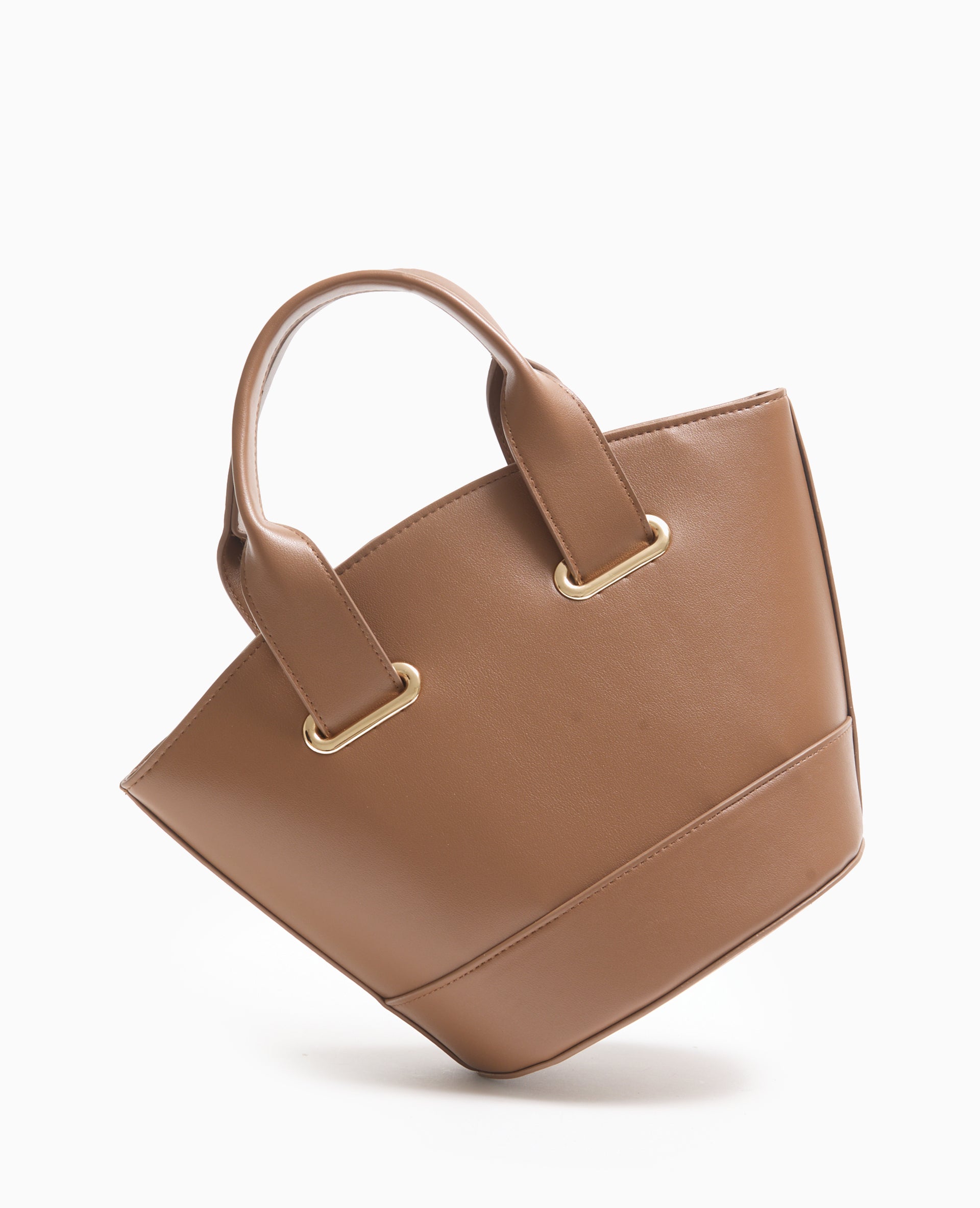 Sac effet seau avec poignée et bandoulière