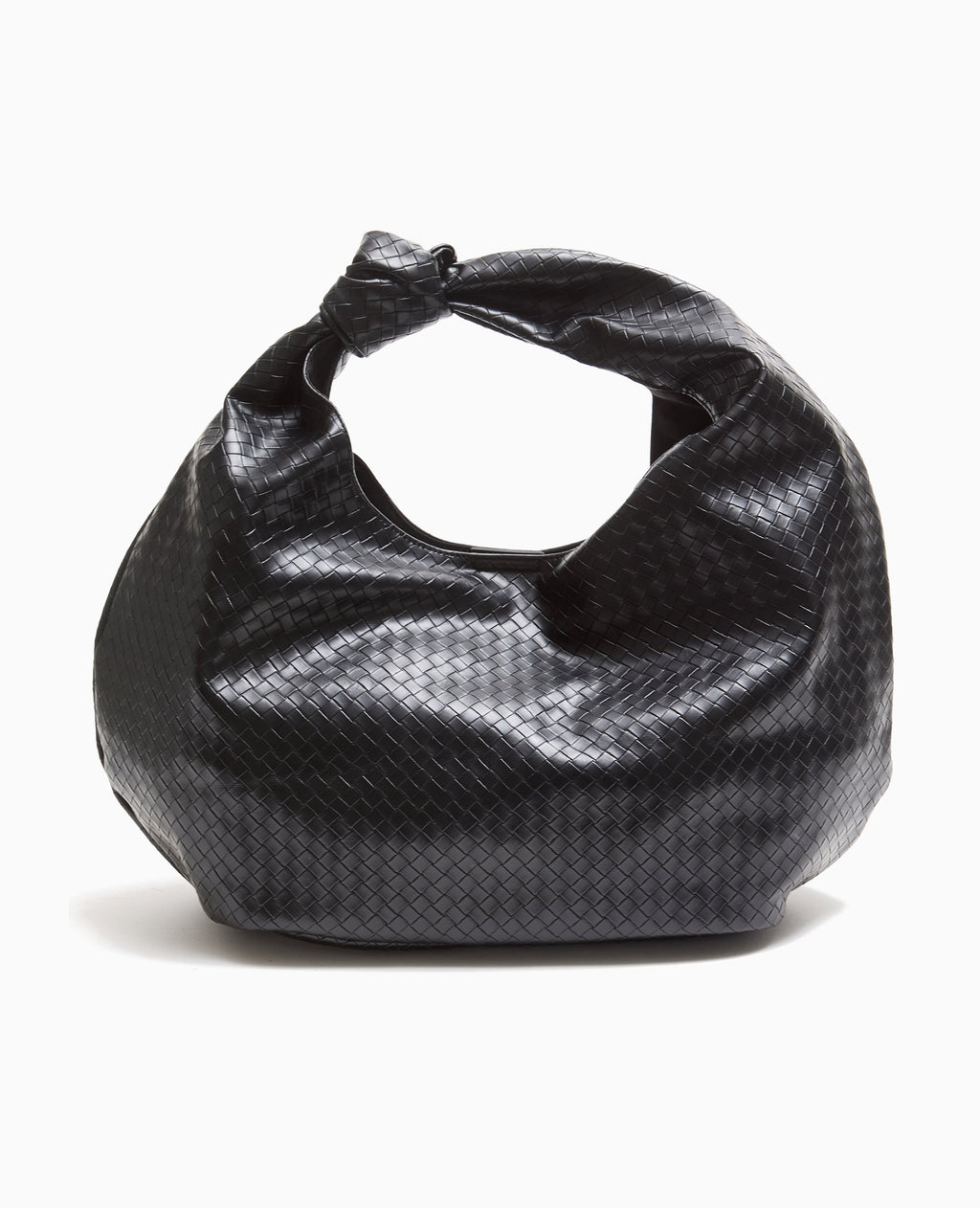Grand sac XXL en simili tressé