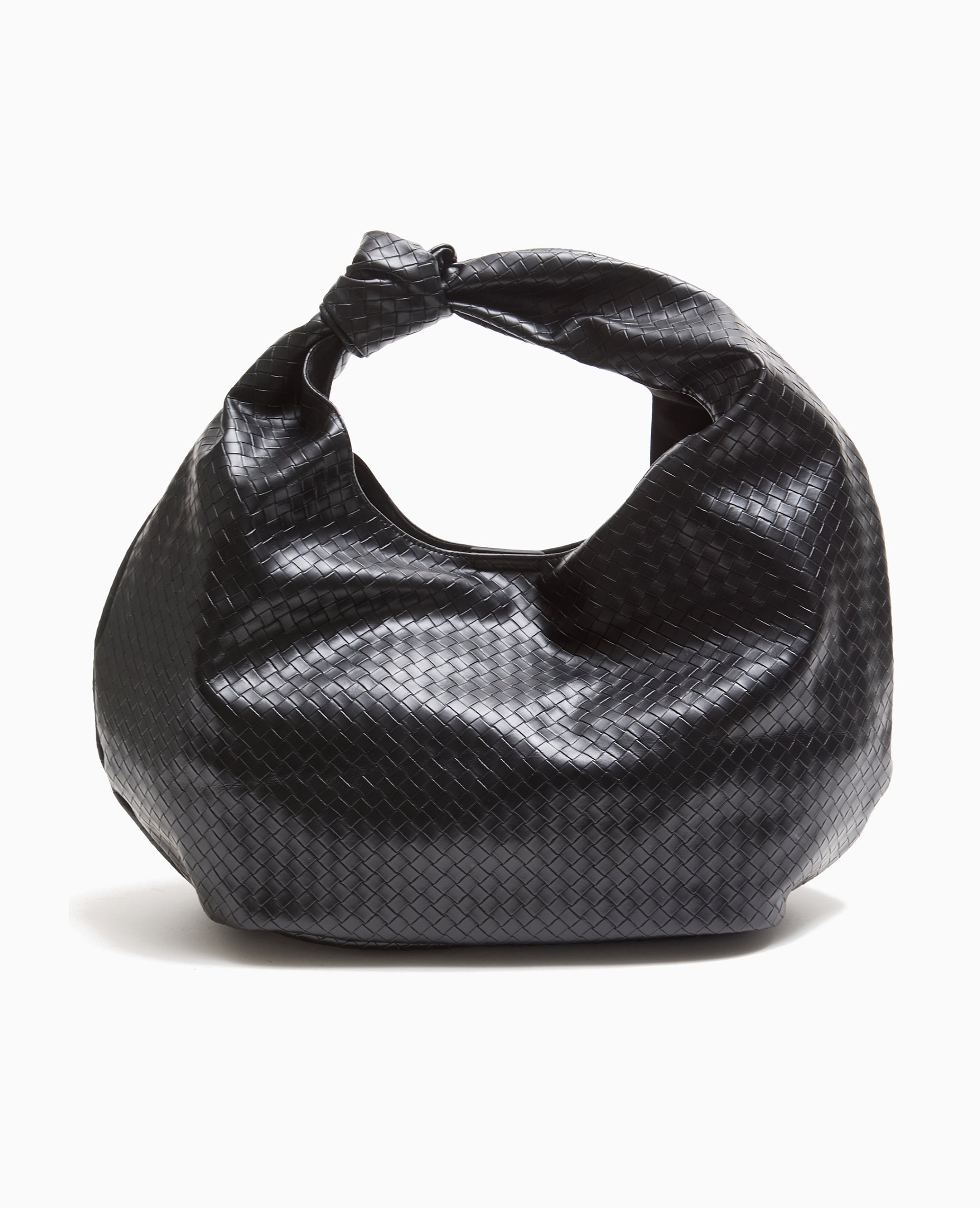 Grand sac XXL en simili tressé