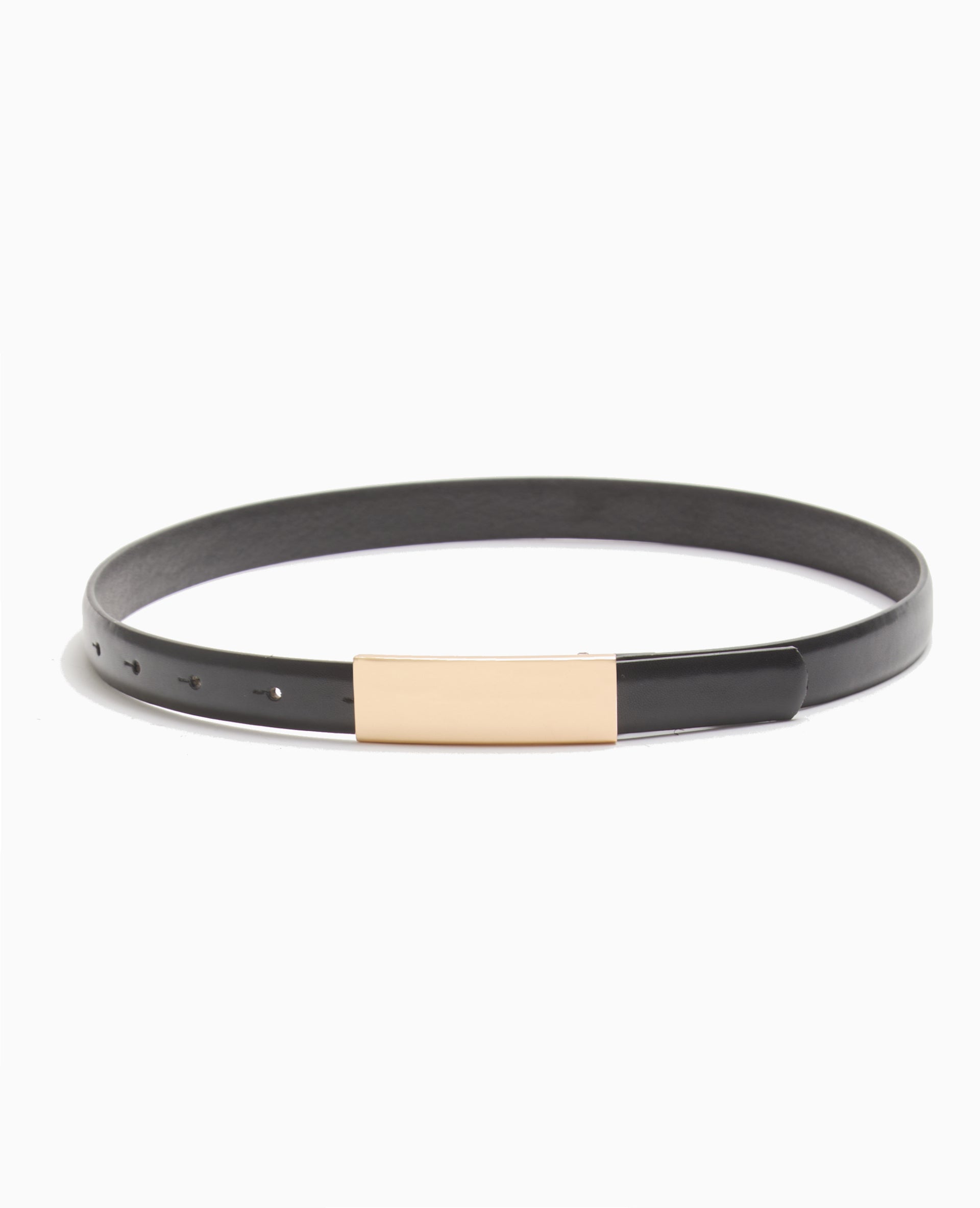 Ceinture fine avec boucle rectangulaire
