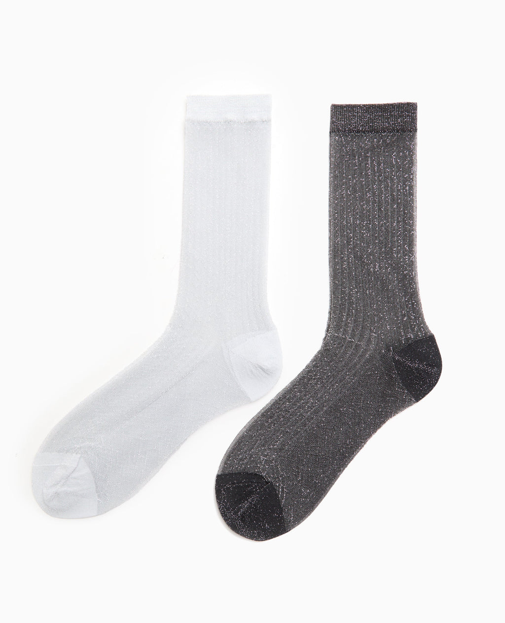 Lot de 2 paires de chaussettes avec lurex