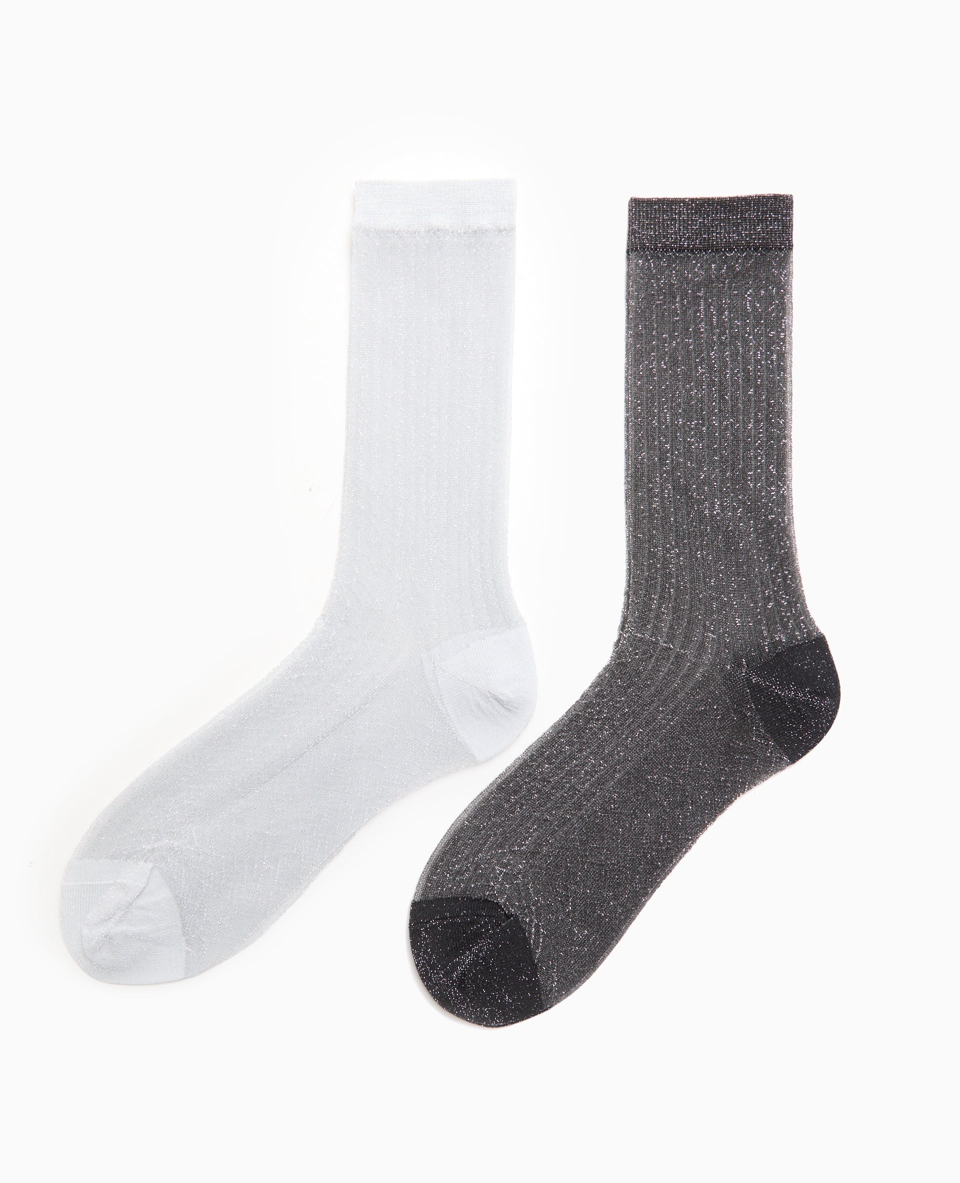 Lot de 2 paires de chaussettes avec lurex