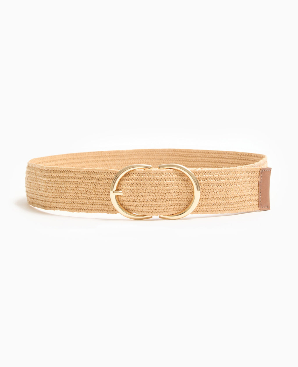 Ceinture élastiquée en raphia
